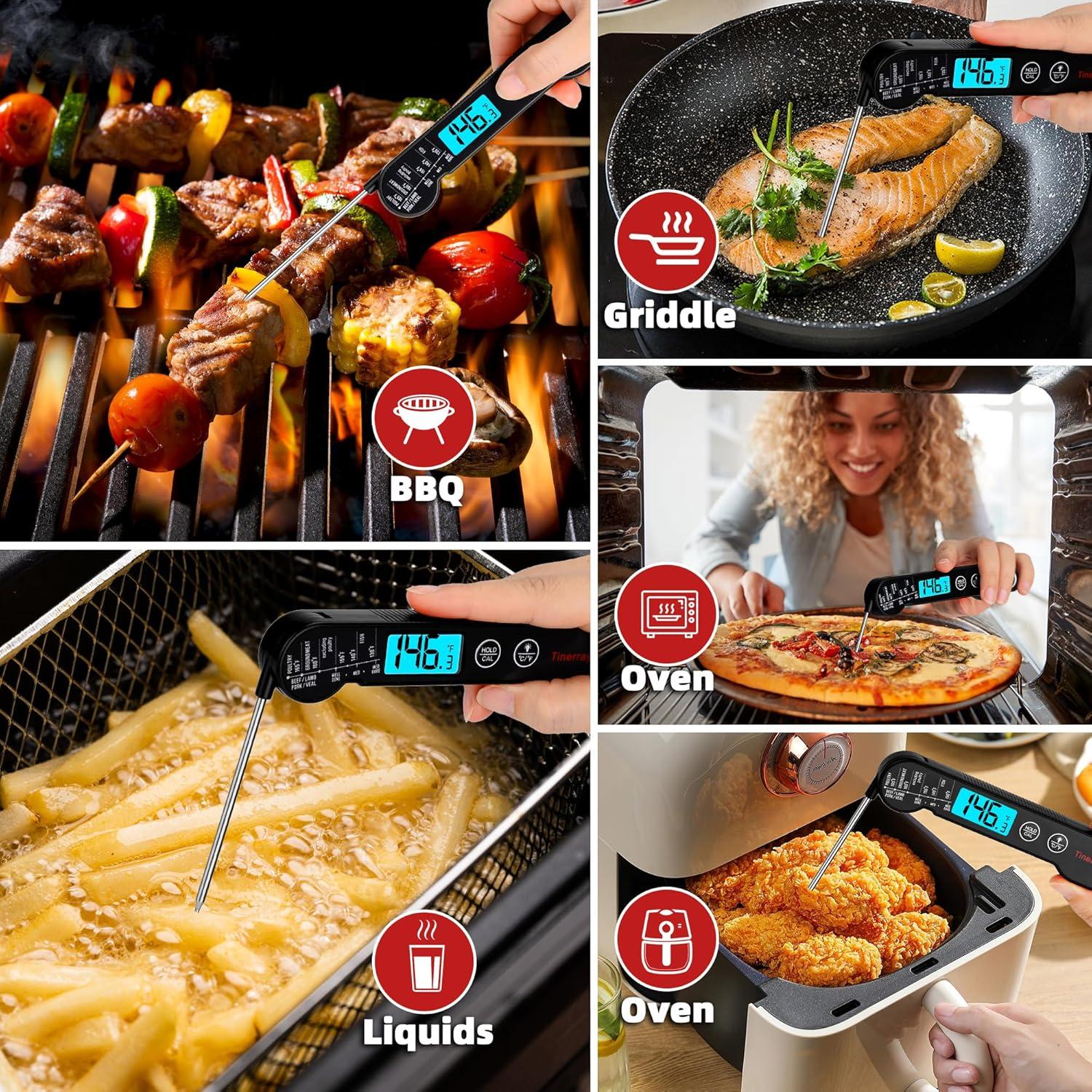 Termómetro Digital de Carne Tinerray - Lectura Rápida IP67