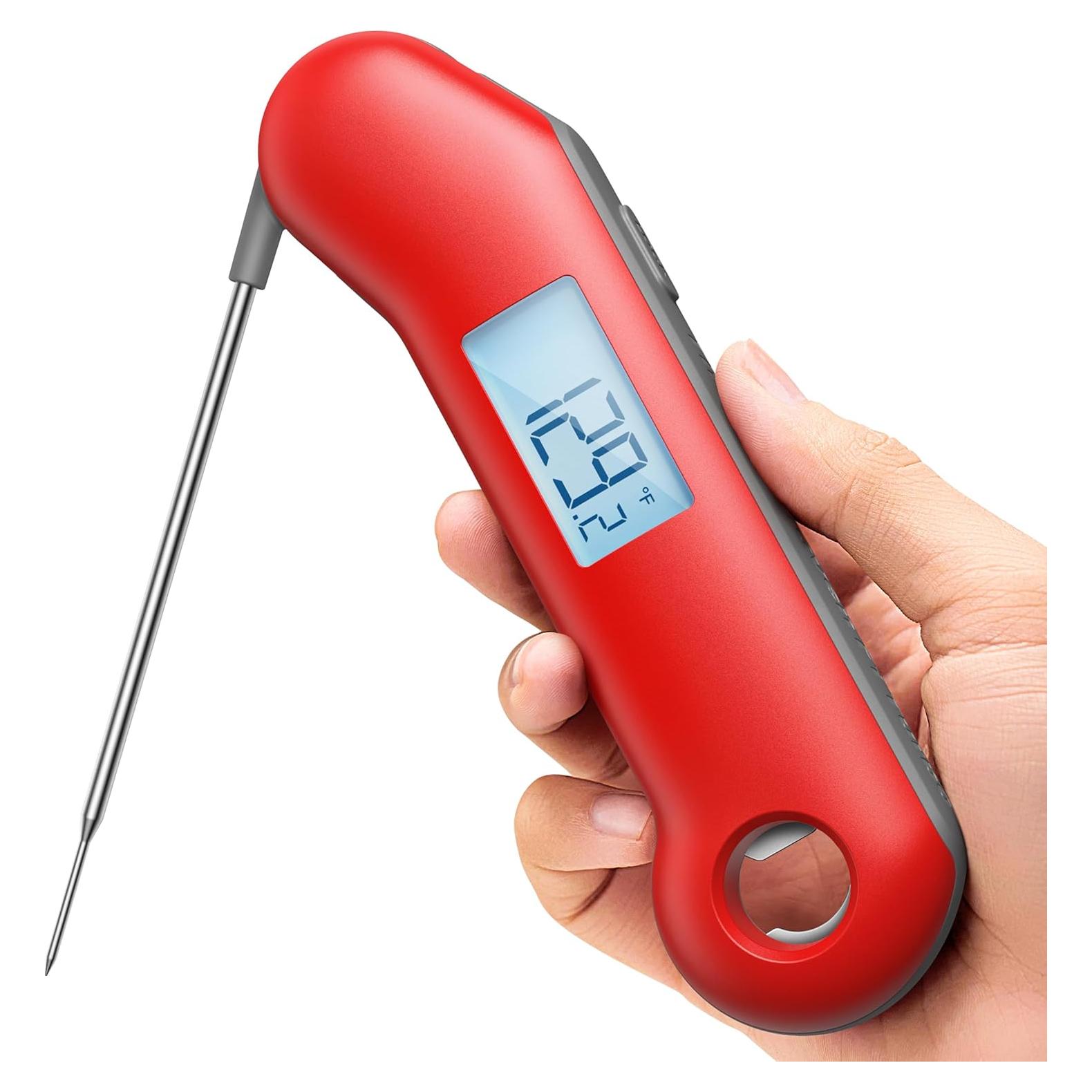 Termómetro Digital de Carne ThermoMaven Rojo y Gris 0.5s