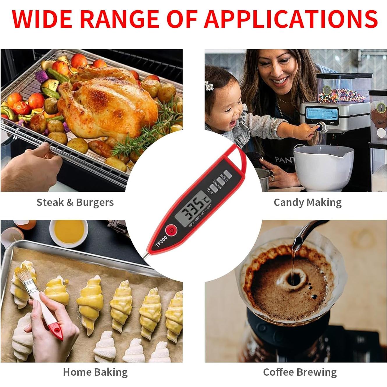 Termómetro Digital de Carne YFL TP300 Pantalla LCD 22,86 cm