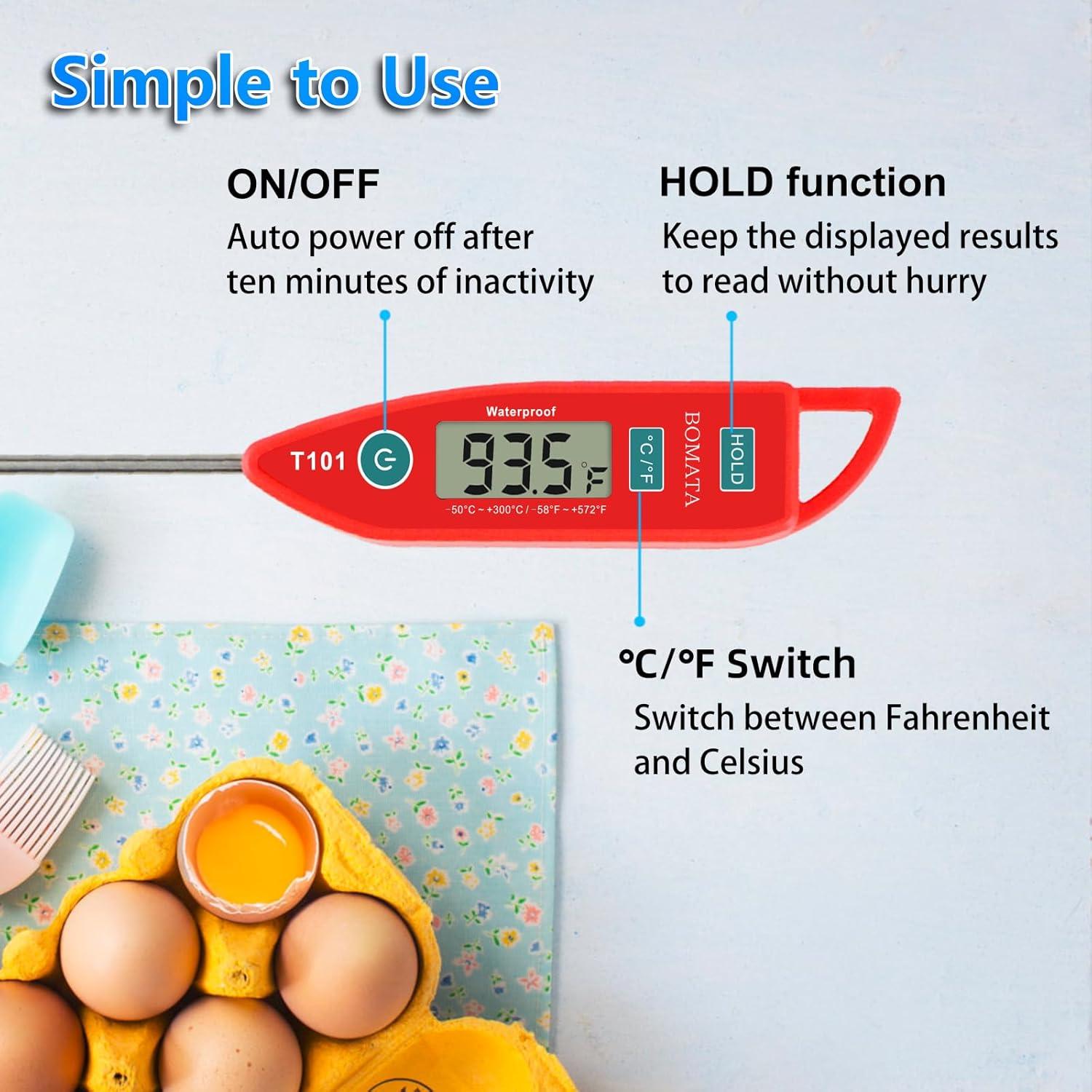 Termómetro de Carne BOMATA T101 - 2 Piezas IPX7 Digital