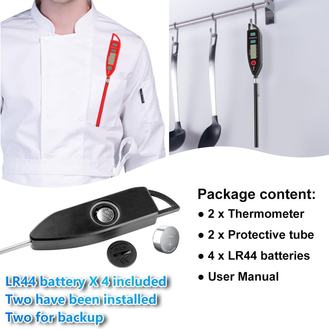 Termómetro de Carne BOMATA T101 - 2 Piezas IPX7 Digital