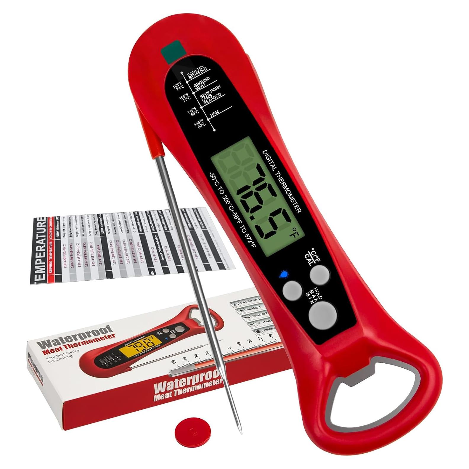 Termómetro Digital de Cocina Twocorn 17,78 cm Rojo