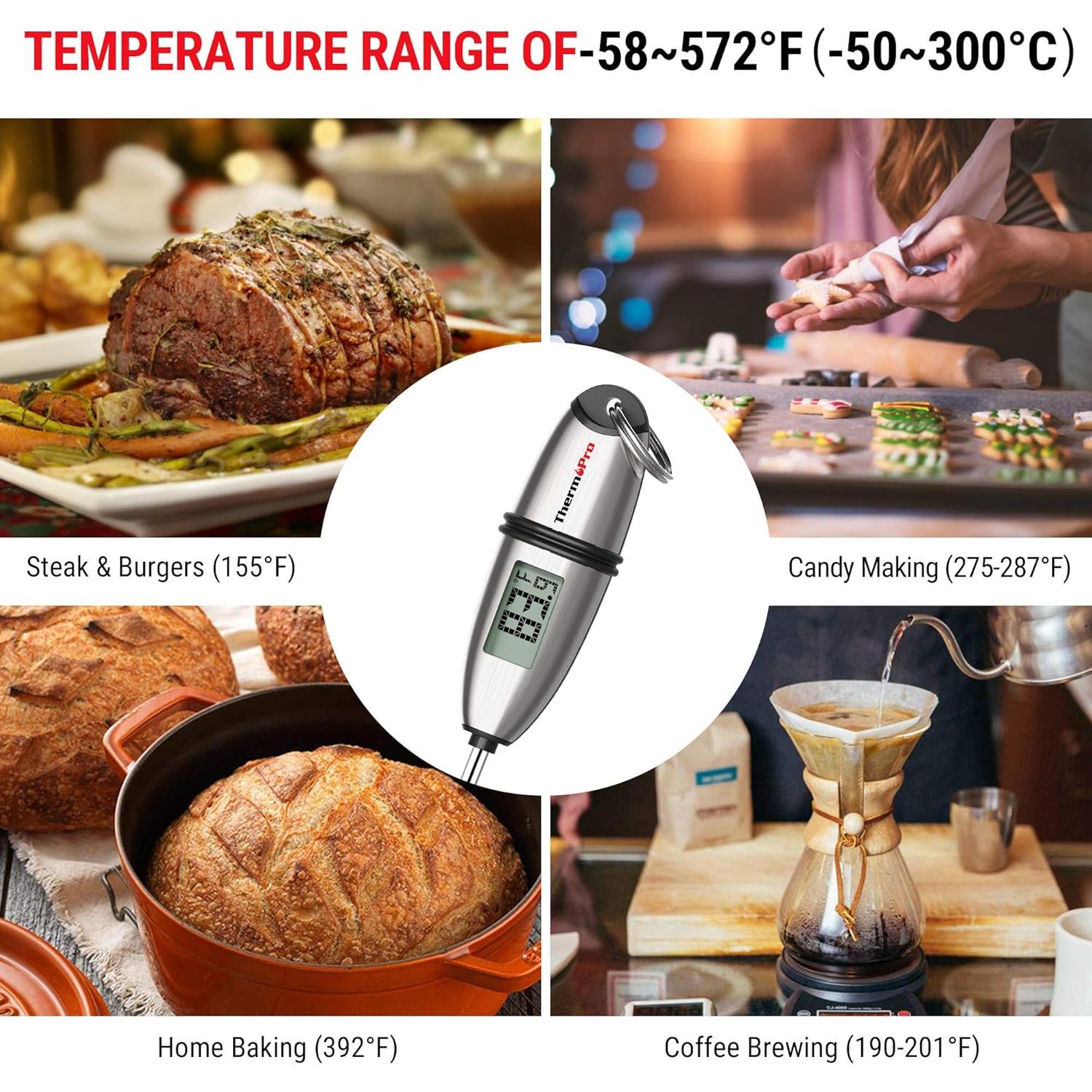 Termómetro Digital ThermoPro TP02S para Cocina y BBQ
