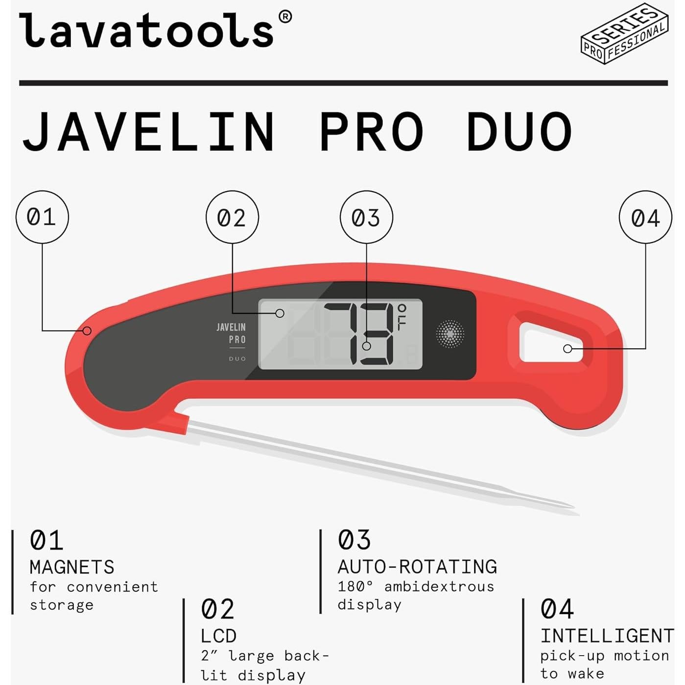 Termómetro Digital Lavatools Javelin PRO Duo Rápido IP65