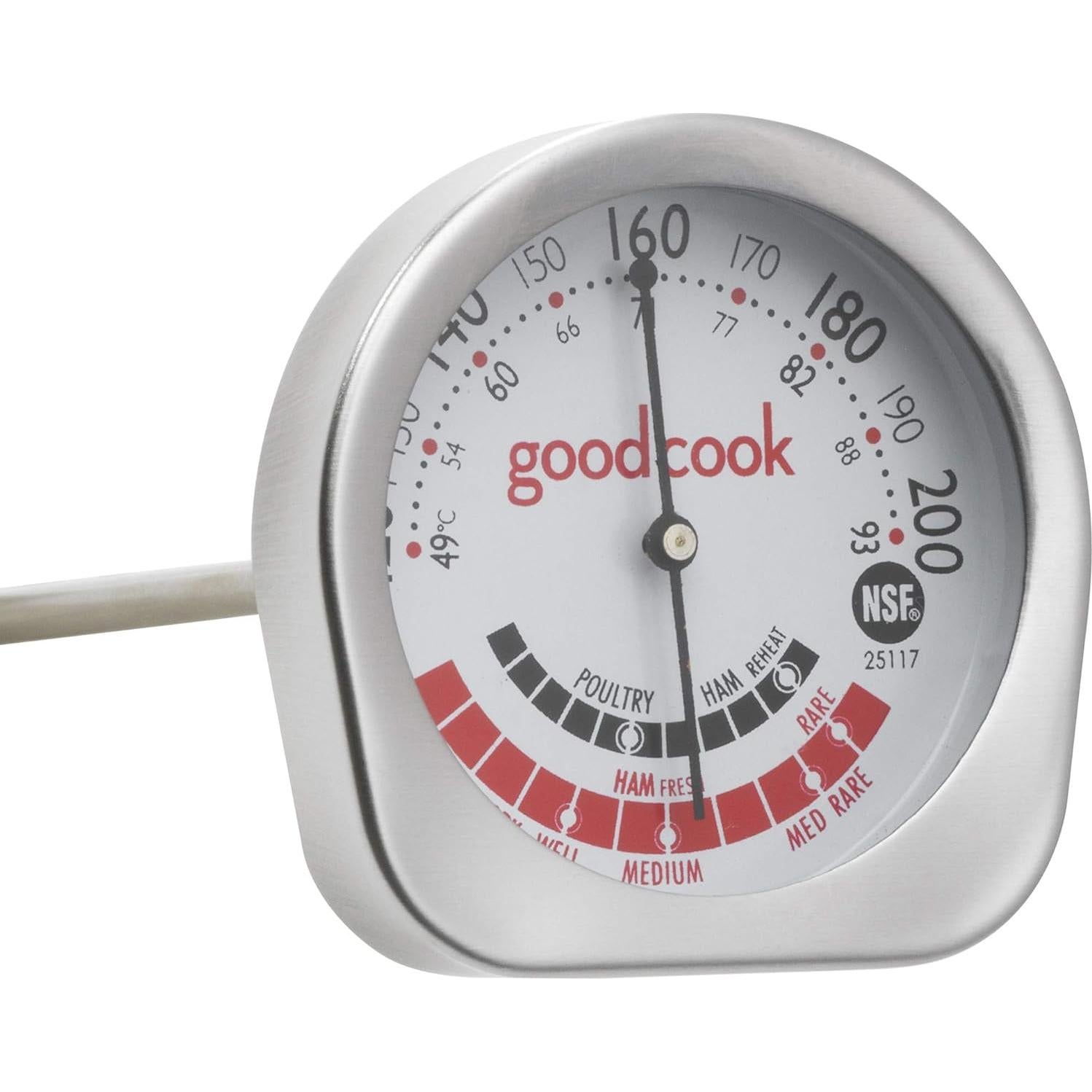 Termómetro de Carne GoodCook NSF 49-93°C Acero Inoxidable