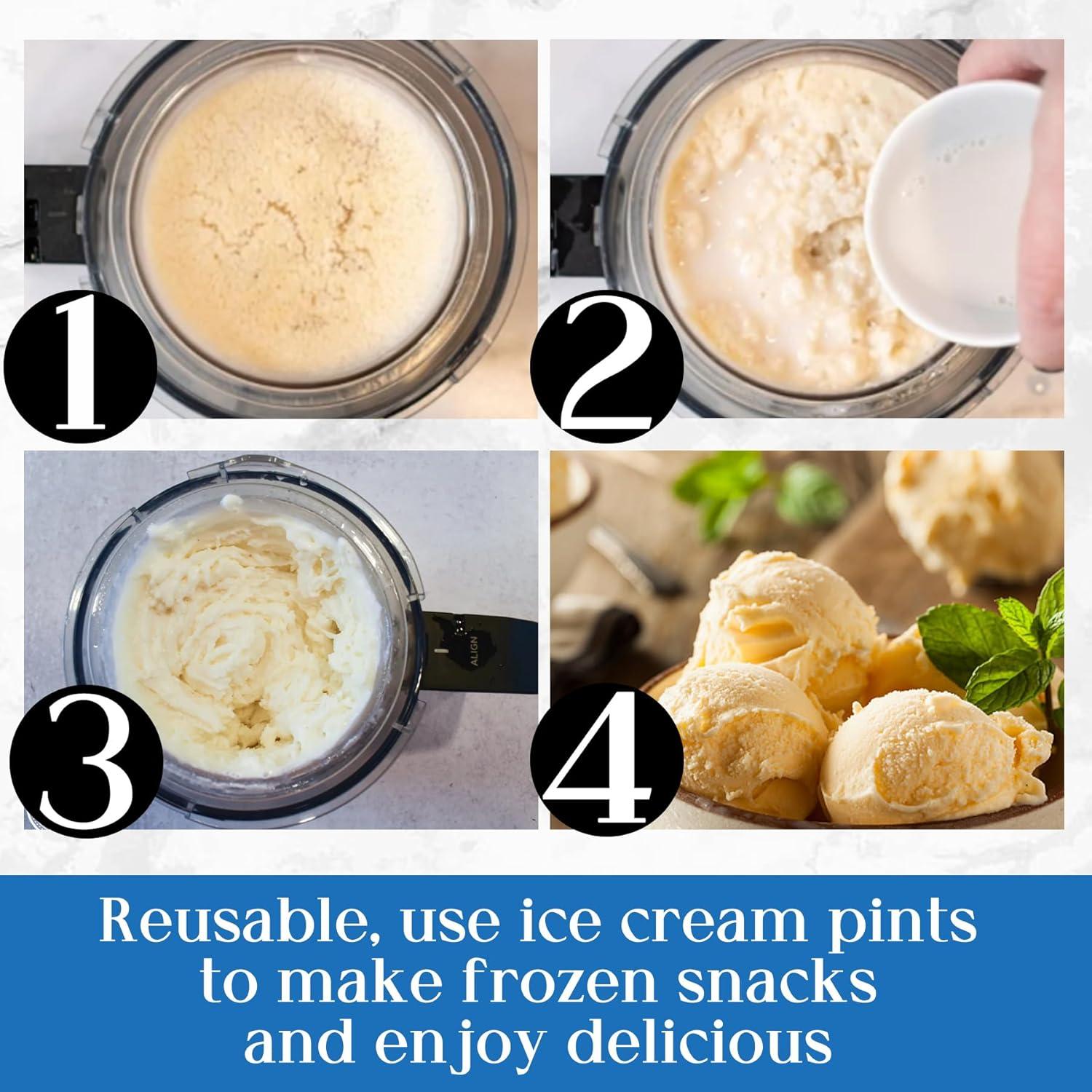 Pinturas y tapas Ninja CREAMi 24 oz - Paquete de 4