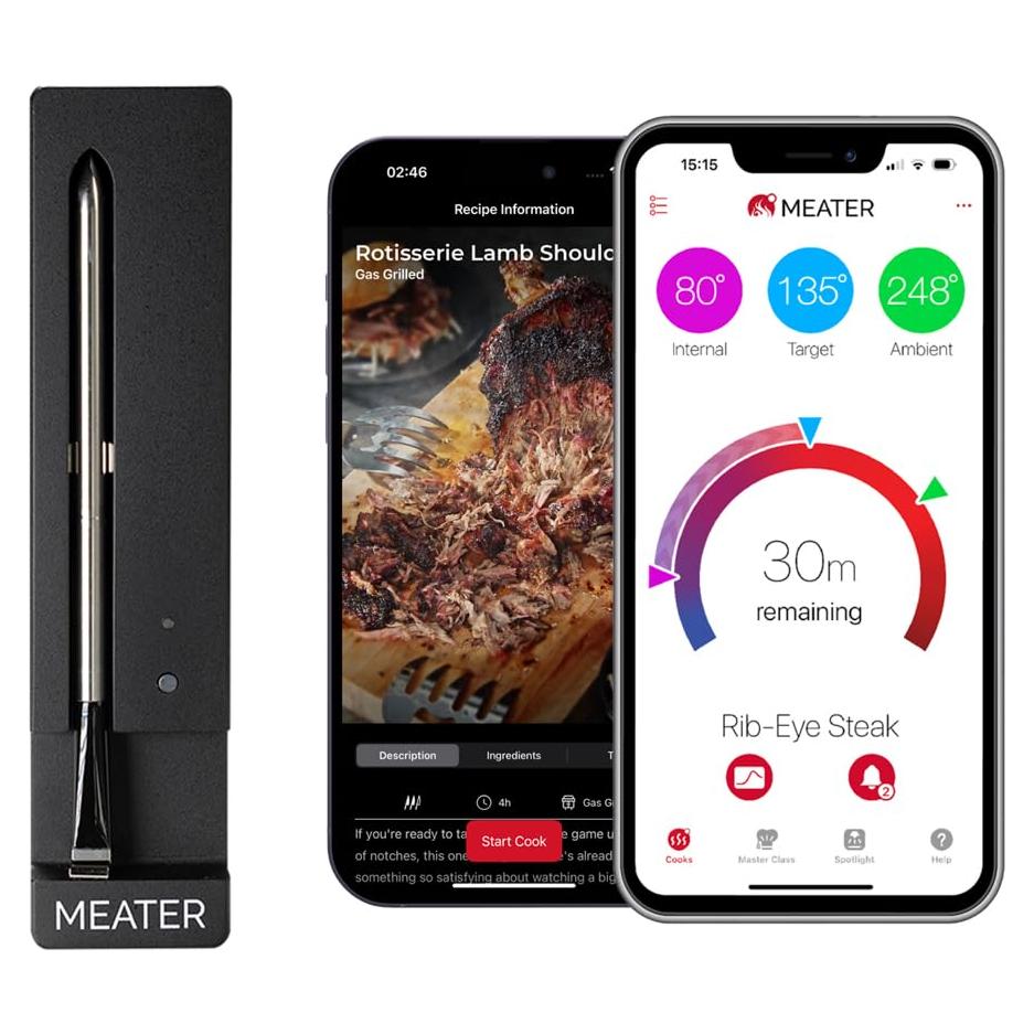 Termómetro de carne MEATER SE Bluetooth con sonda inalámbrica