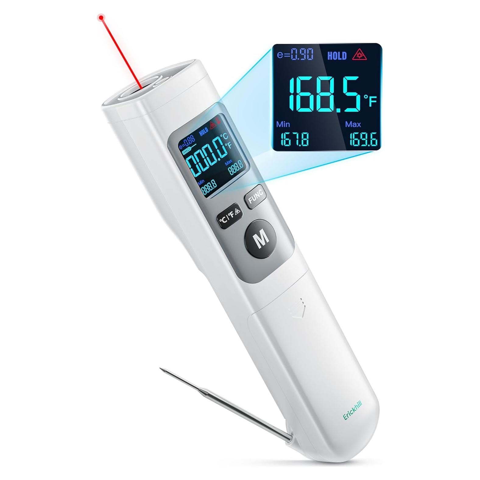 Termómetro Infrarrojo Digital ERICKHILL ROOKPRO 2-en-1