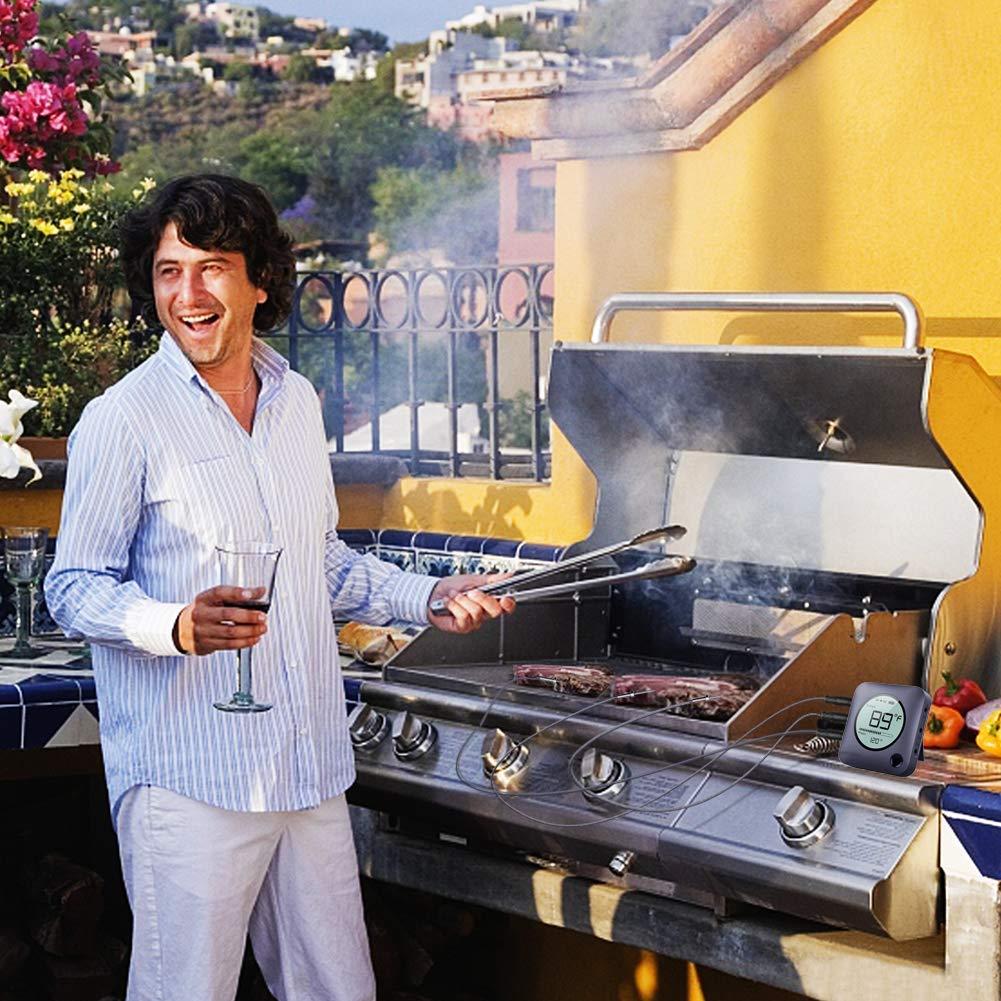 Termómetro de Carne Inalámbrico BFOUR con 6 Probetas