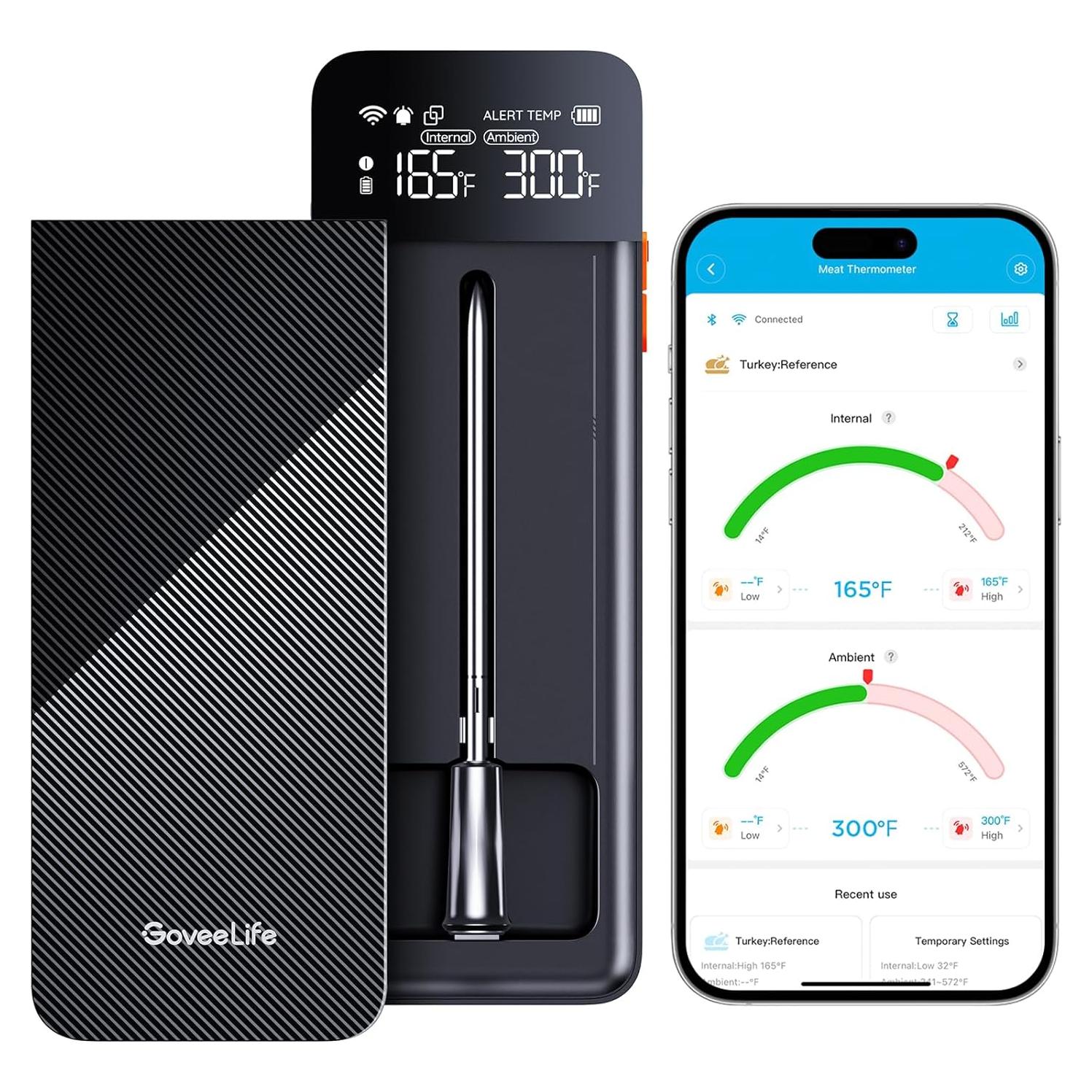 Termómetro Digital de Carne GoveeLife Inalámbrico WiFi 152m