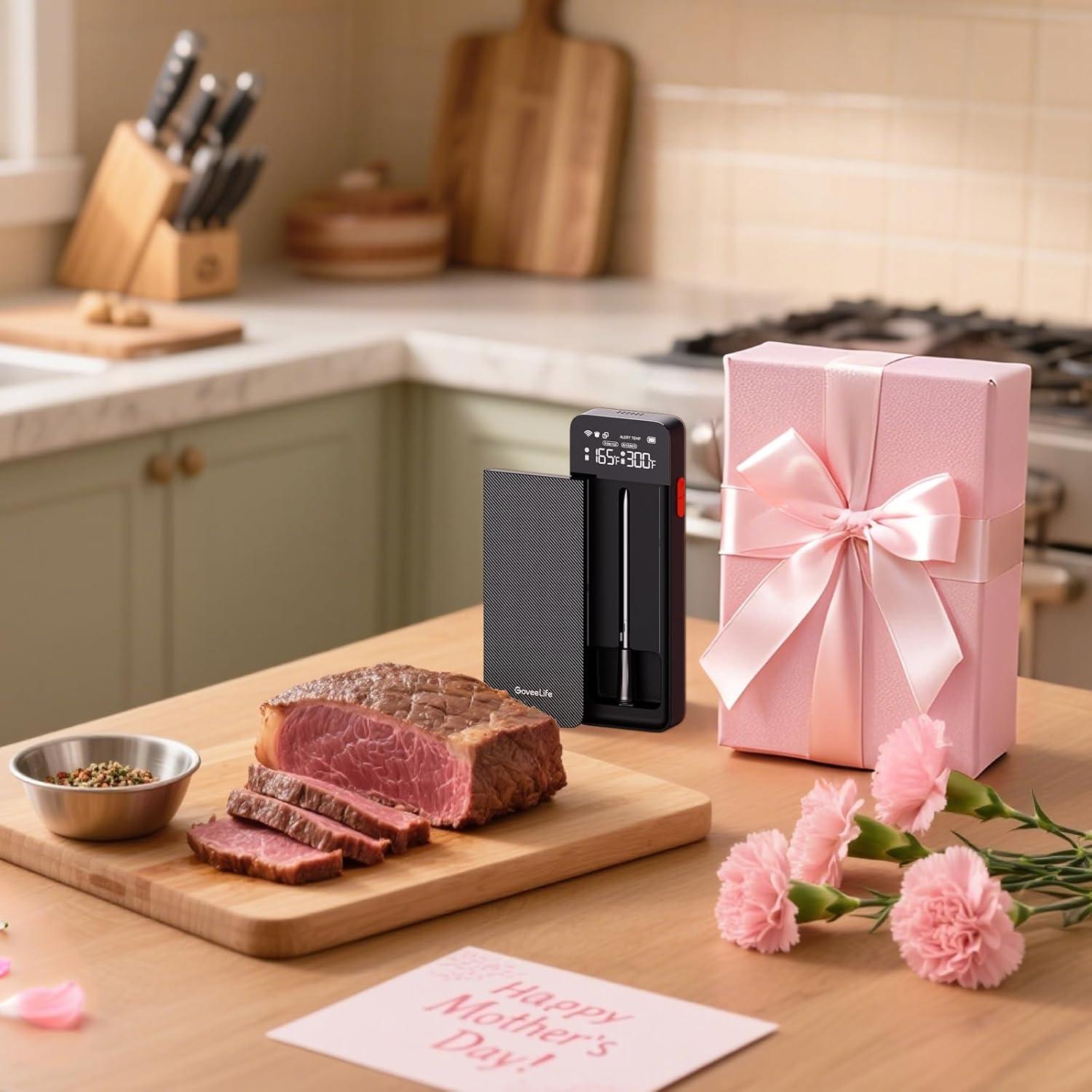 Termómetro Digital de Carne GoveeLife Inalámbrico WiFi 152m