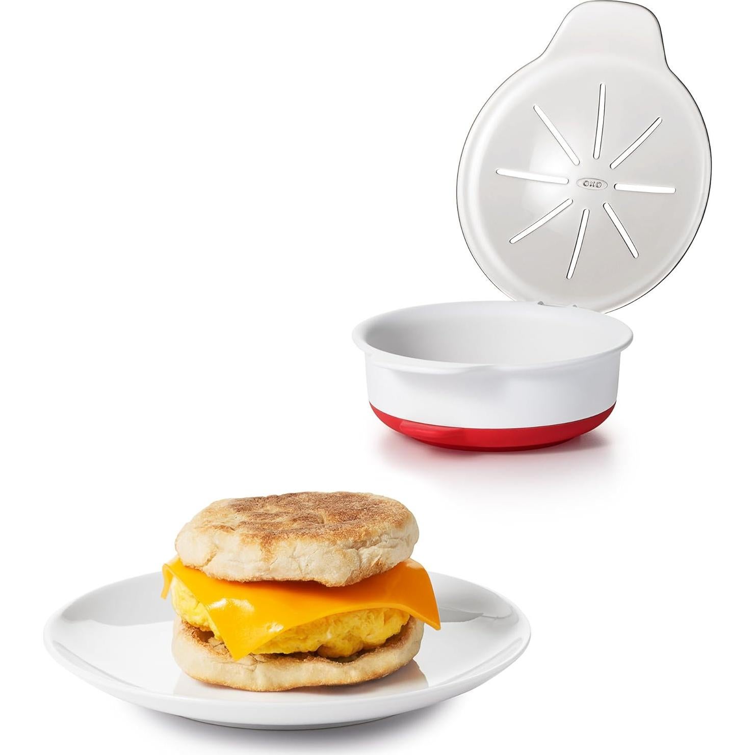 Cocedor de Huevos OXO para Microondas, Blanco, 0.2 L