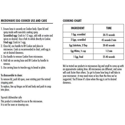 Cocedor de Huevos OXO para Microondas, Blanco, 0.2 L