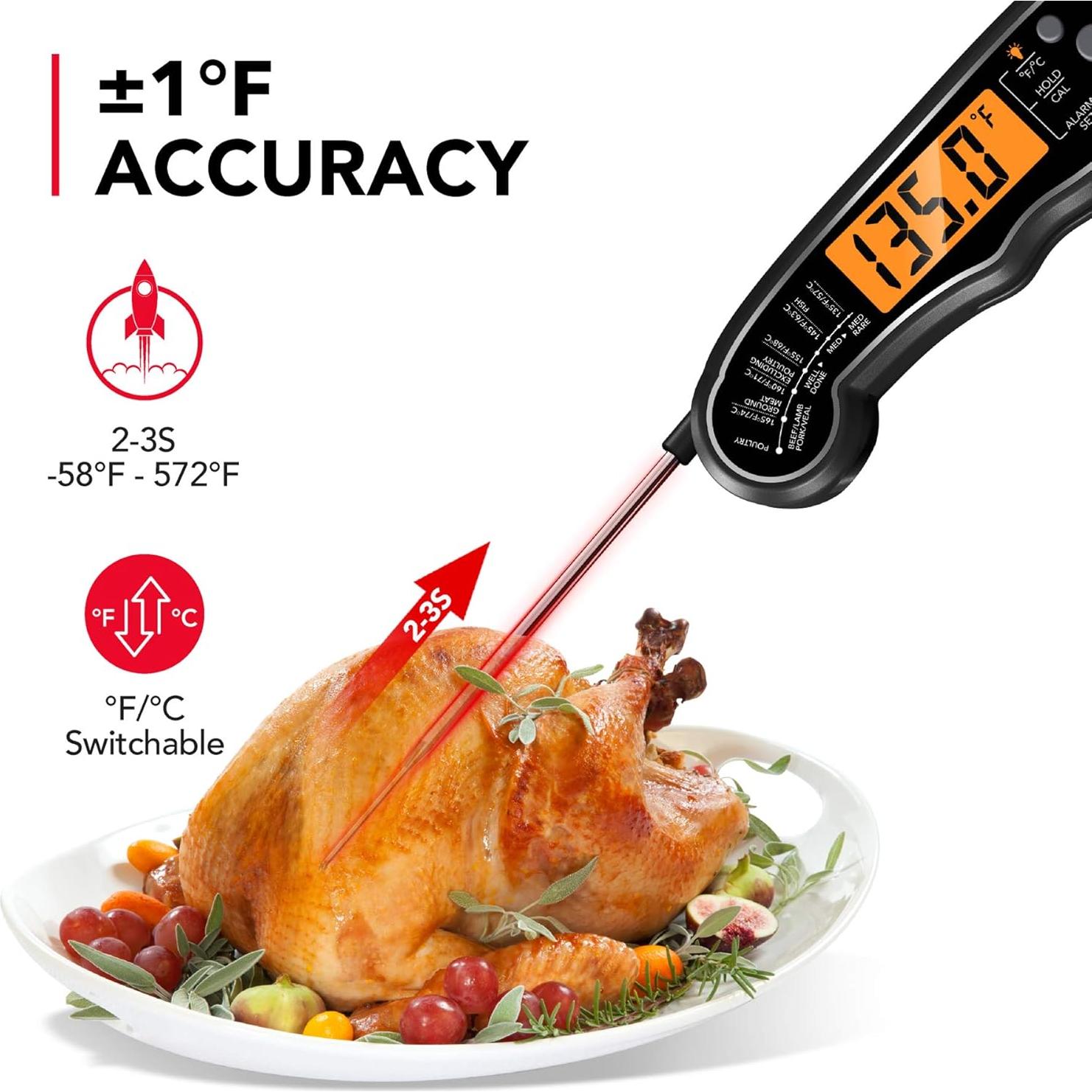 Termómetro de Carne TEMOLA TM27 Digital Doble Sonda 2 en 1