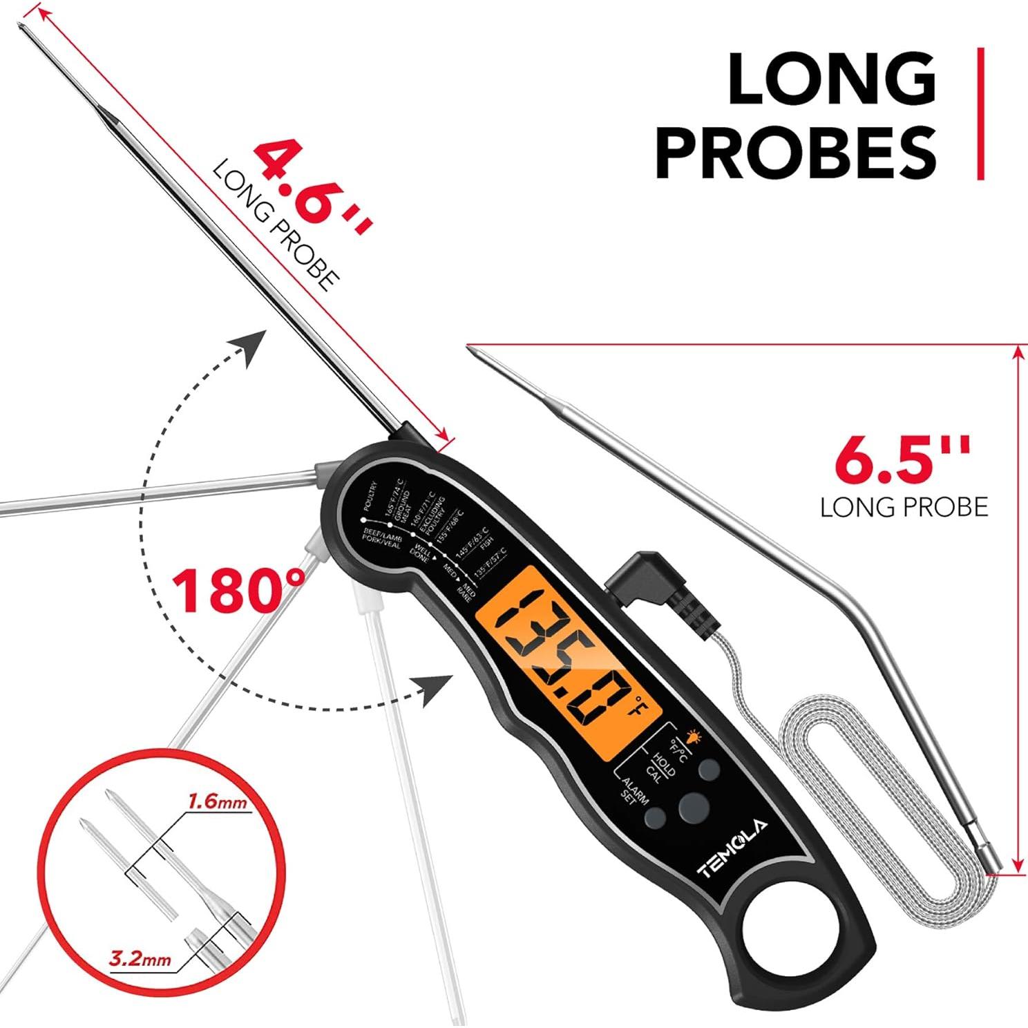 Termómetro de Carne TEMOLA TM27 Digital Doble Sonda 2 en 1
