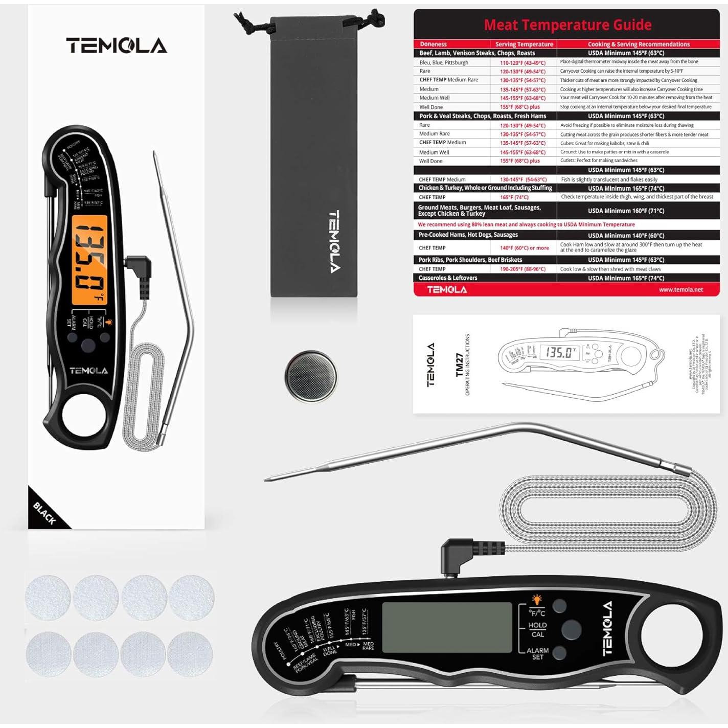 Termómetro de Carne TEMOLA TM27 Digital Doble Sonda 2 en 1