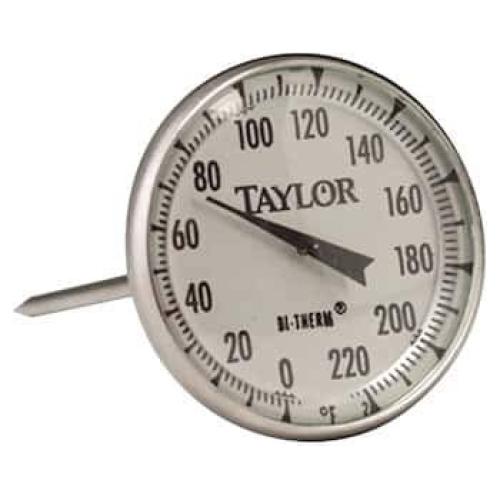 Termómetro de carne bimetálico Taylor 61054J 5,08 cm