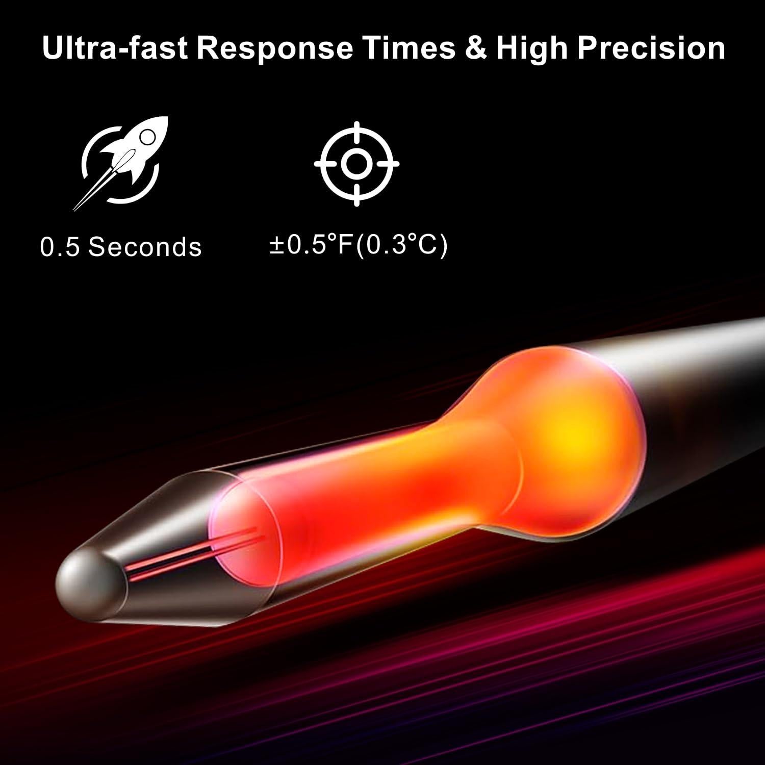 Termómetro de Carne Digital iProbe IP-08 Pantalla Color
