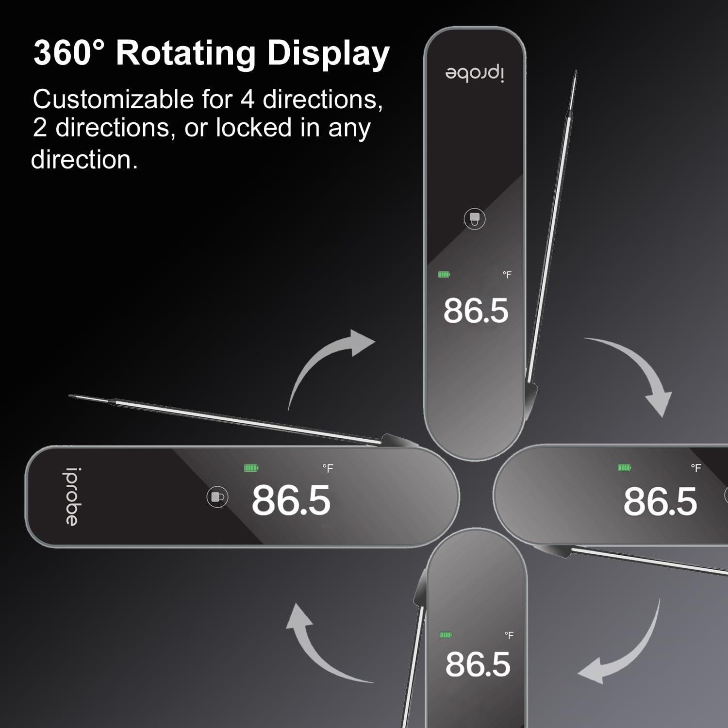 Termómetro de Carne Digital iProbe IP-08 Pantalla Color