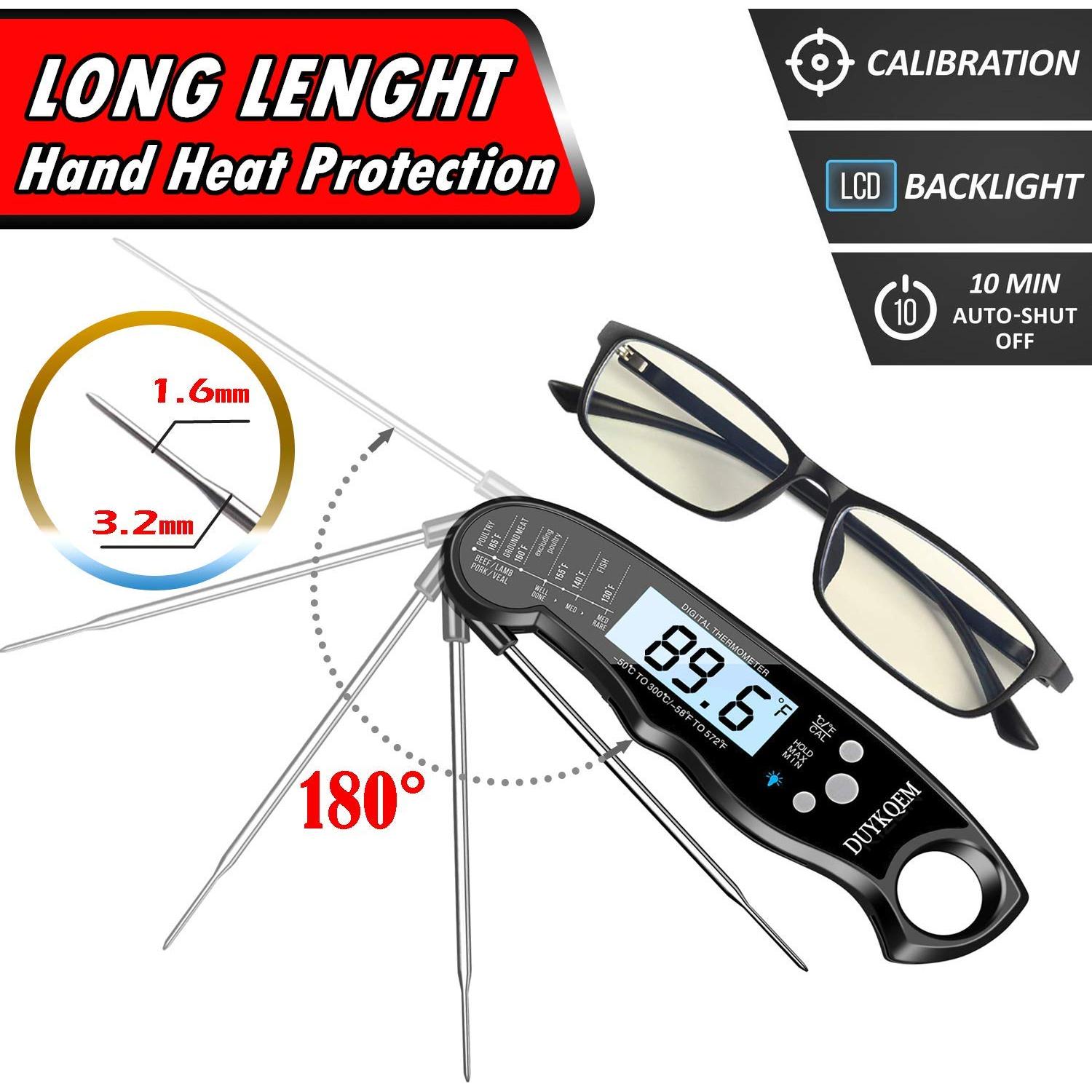 Termómetro Digital de Cocina Duykqem para Carne 2 Pzs