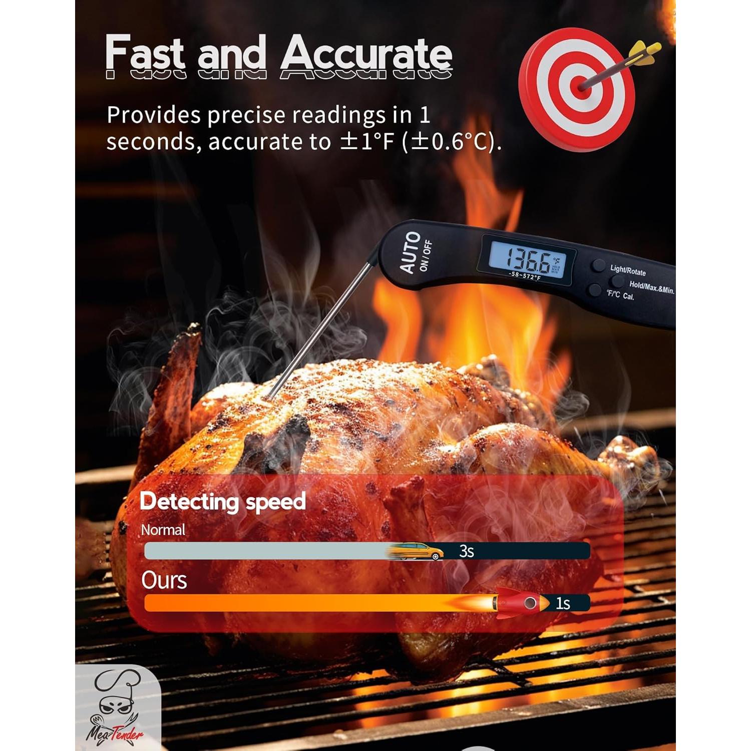 Termómetro Digital de Carne Meatender ZMP01 - Lectura Rápida