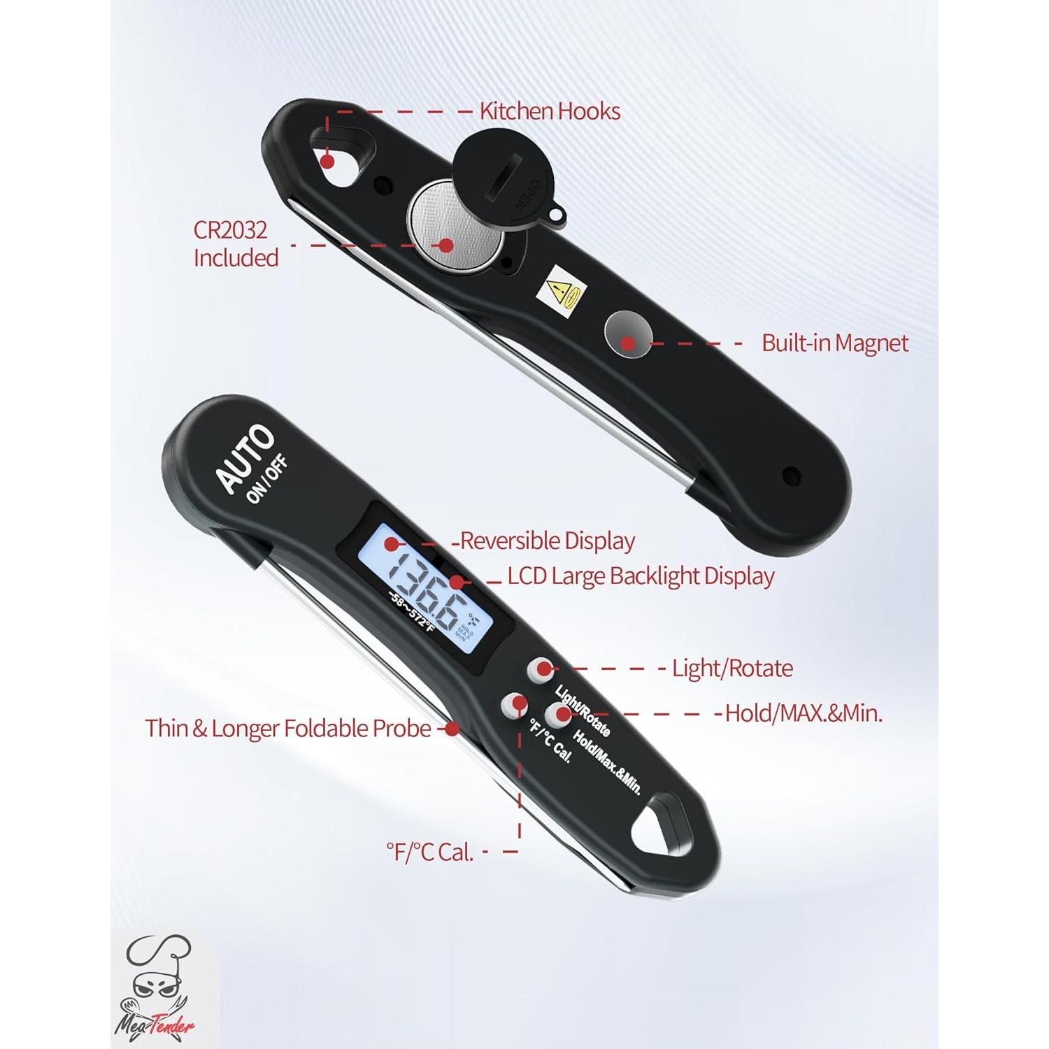 Termómetro Digital de Carne Meatender ZMP01 - Lectura Rápida