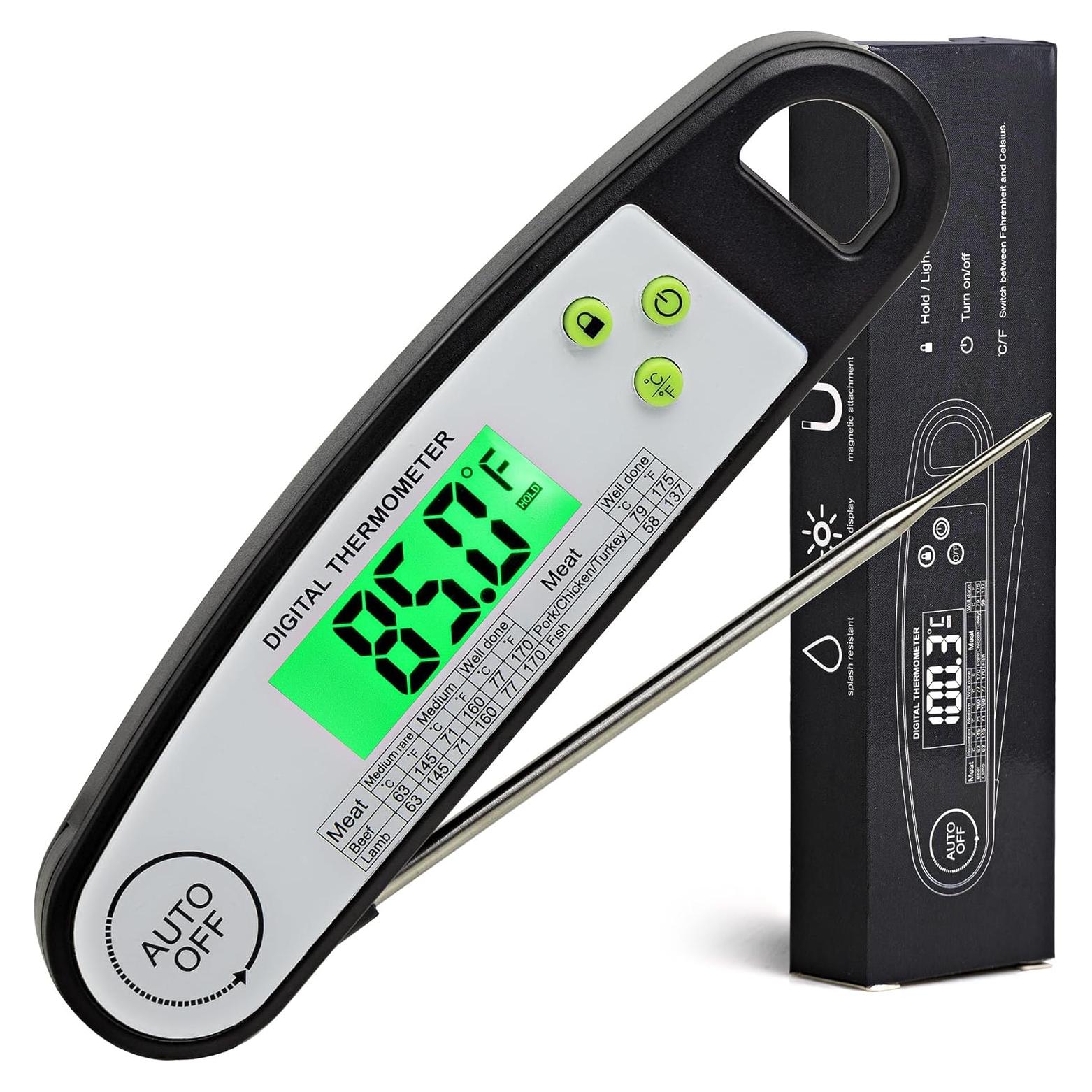 Termómetro Digital para Carne LILYWARE MT128 con Luz de Fondo