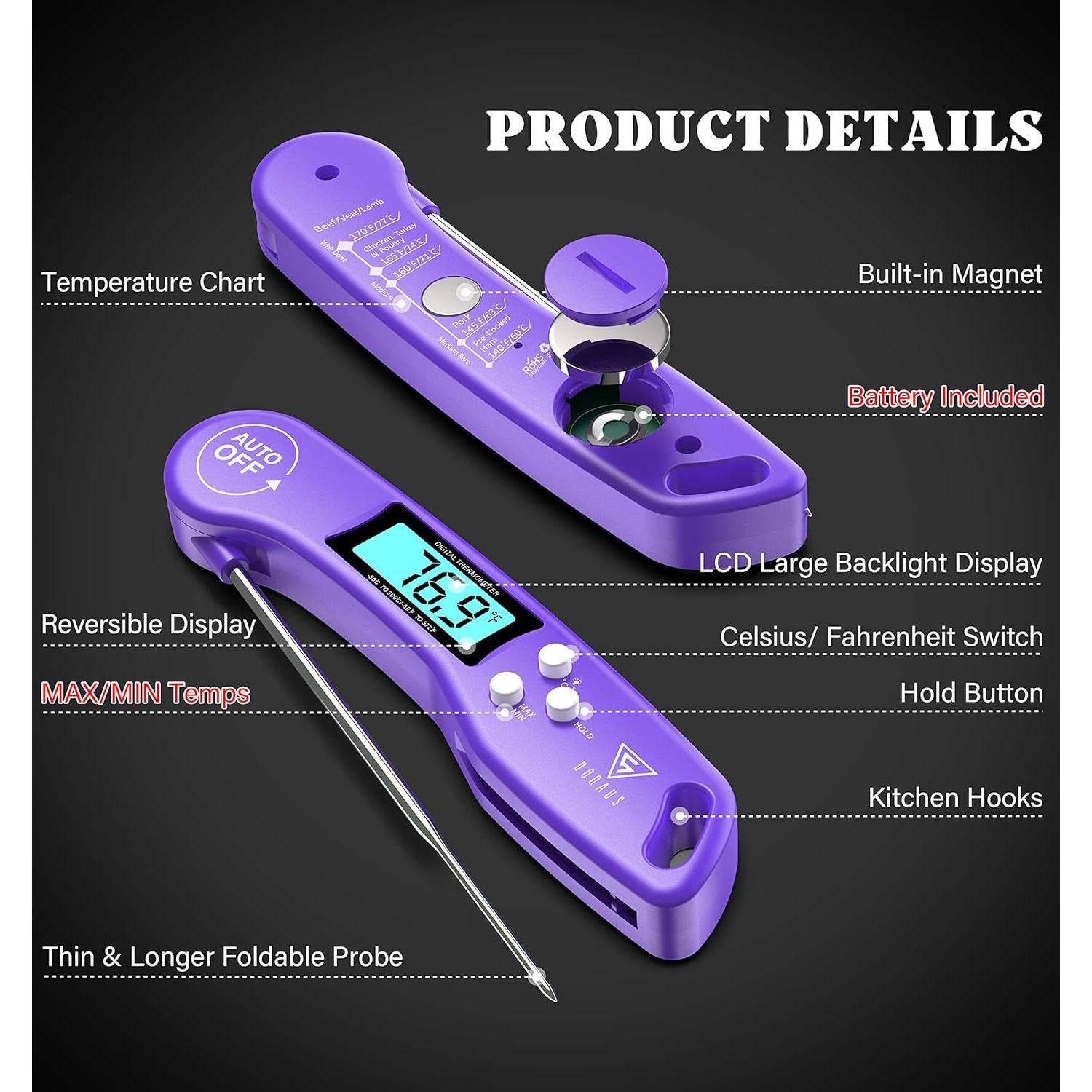 Termómetro Digital de Carne DOQAUS CP1V - Lectura Rápida