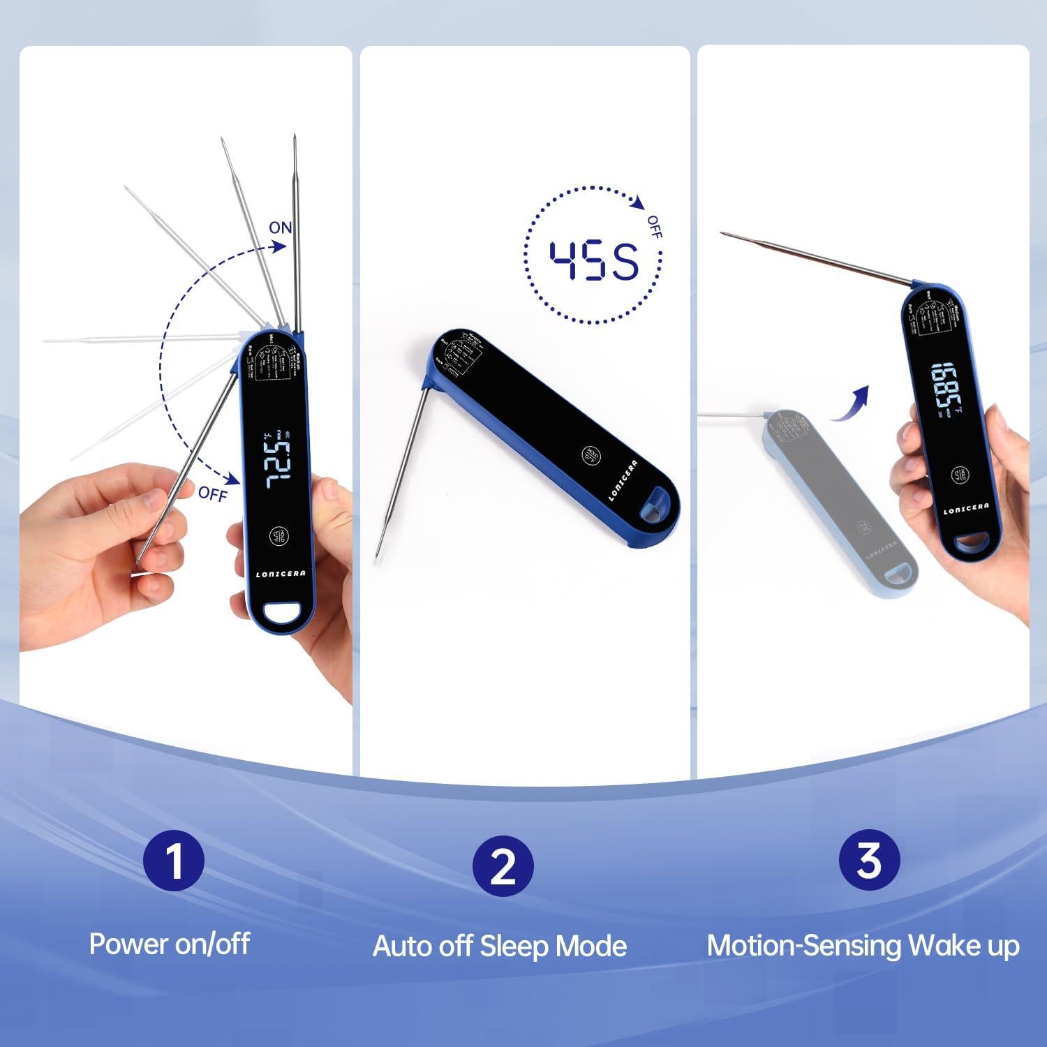 Termómetro de Carne Lonicera DT-127 Precisión IP67