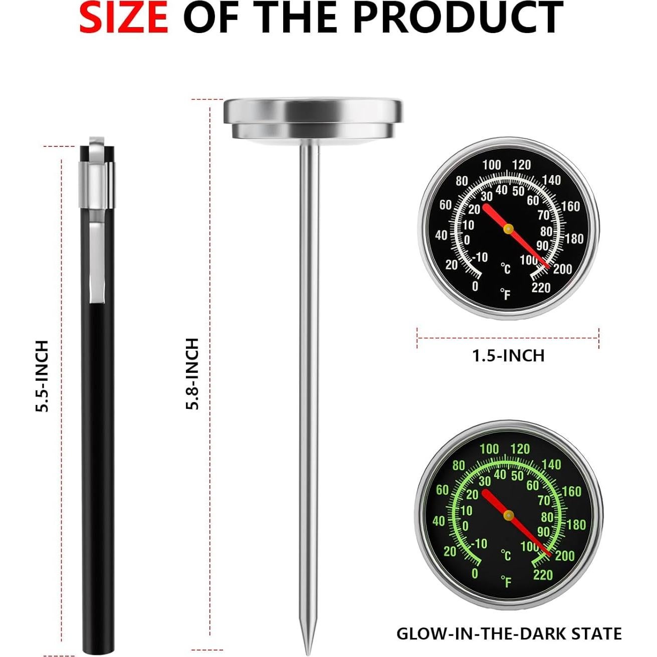 Termómetro de Carne Cxjesin Acero Inoxidable 13.97 cm