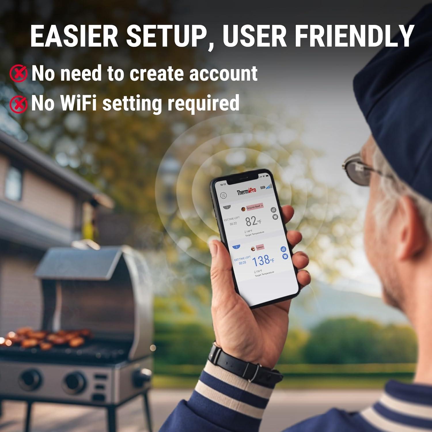 Termómetro de carne Bluetooth ThermoPro TP904 2 sondas