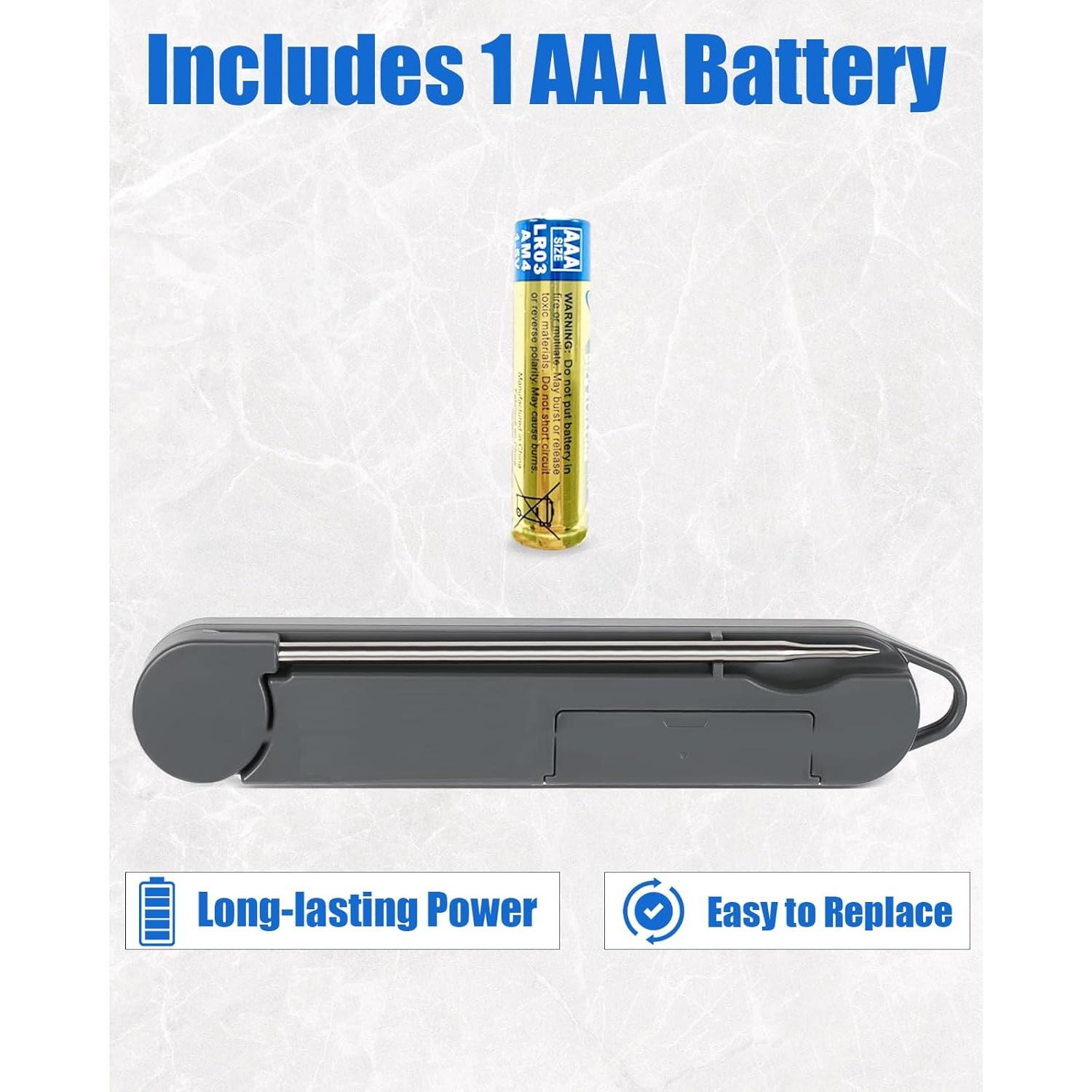 Termómetro Digital de Carne OFOND Rojo Plegable LCD 300°C