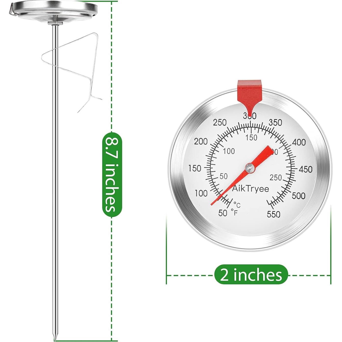 Termómetro de Carne AikTryee Dial 20 cm 50-290°C