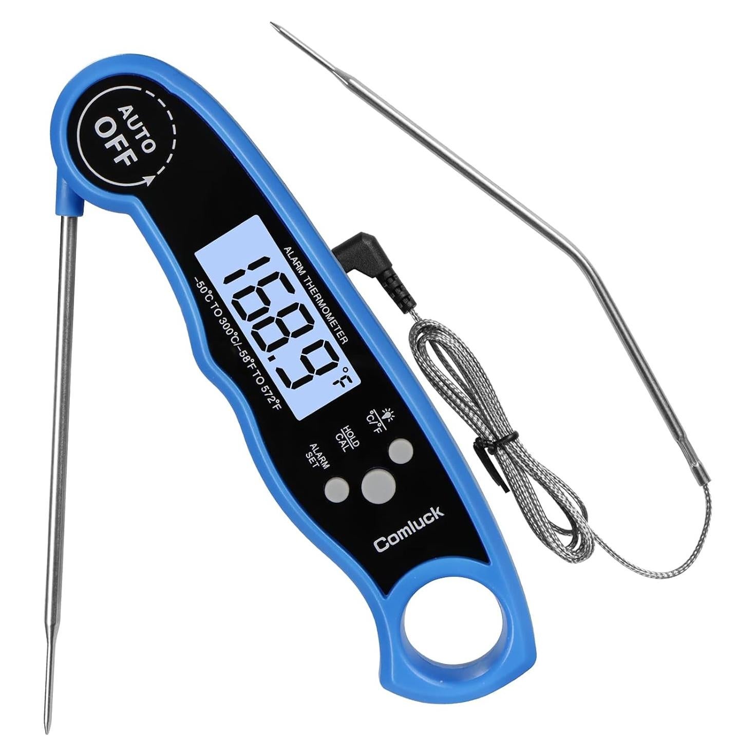 Termómetro Digital de Carne Comluck CA002 2-en-1 con Alarma