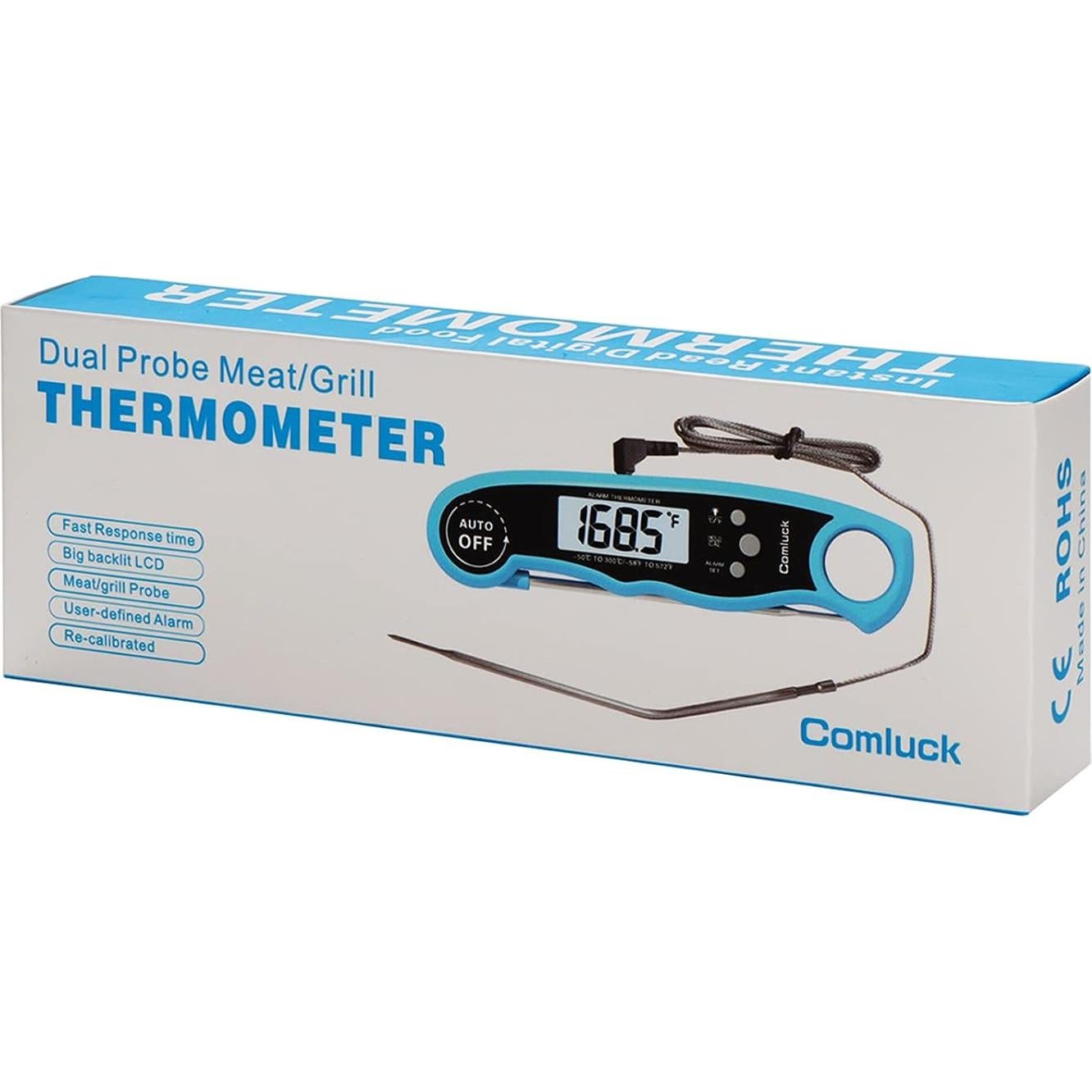 Termómetro Digital de Carne Comluck CA002 2-en-1 con Alarma