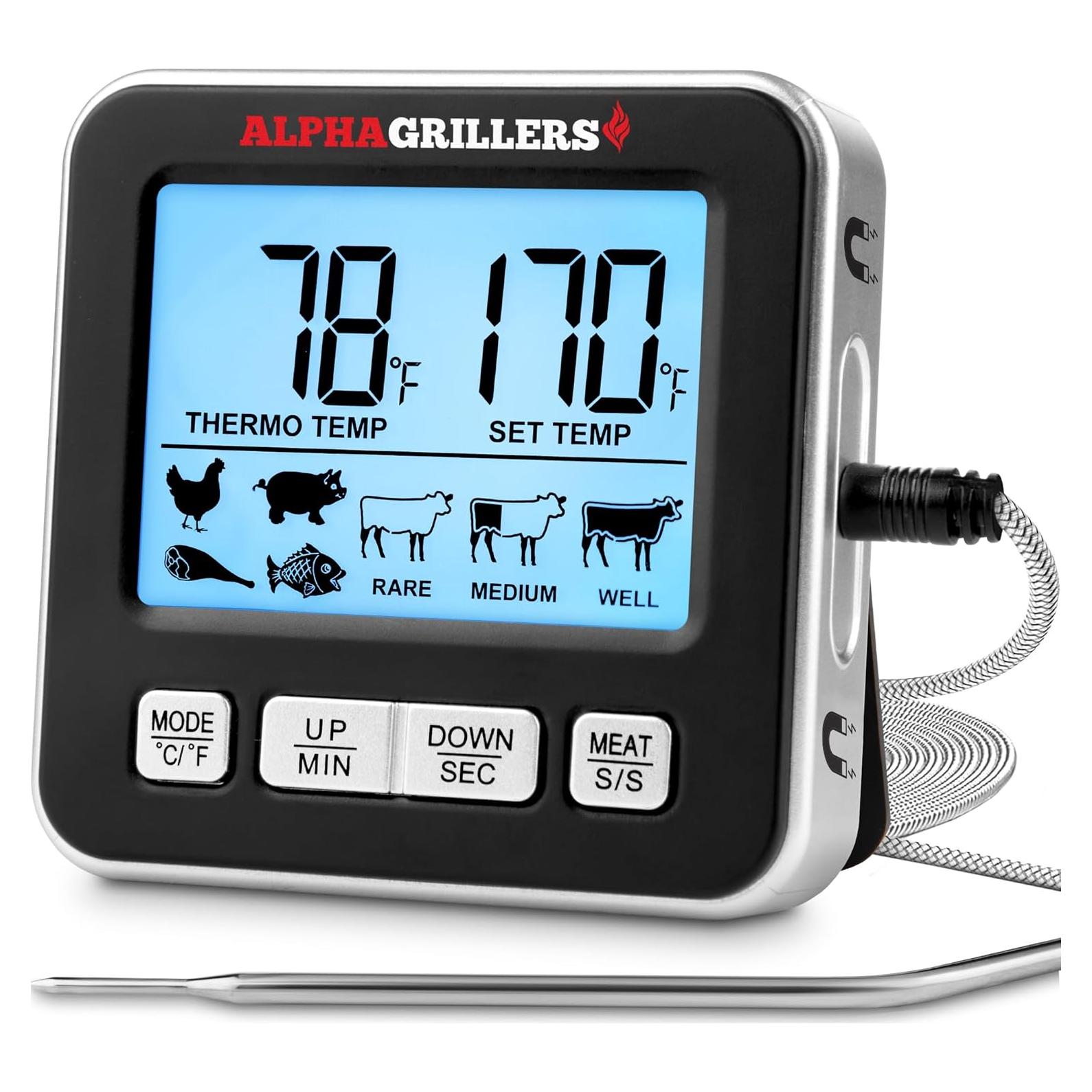 Termómetro Digital para Carne Alpha Grillers 25,4 cm