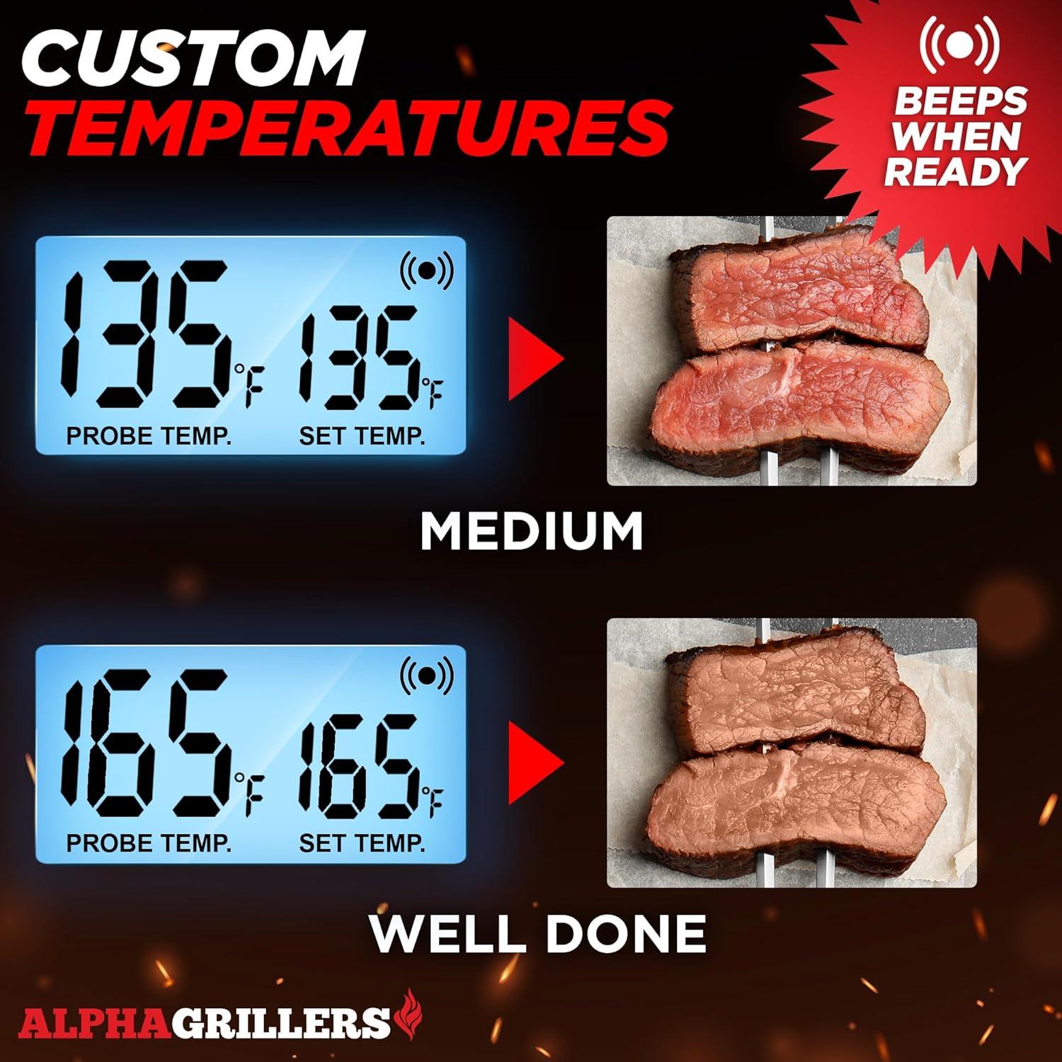 Termómetro Digital para Carne Alpha Grillers 25,4 cm