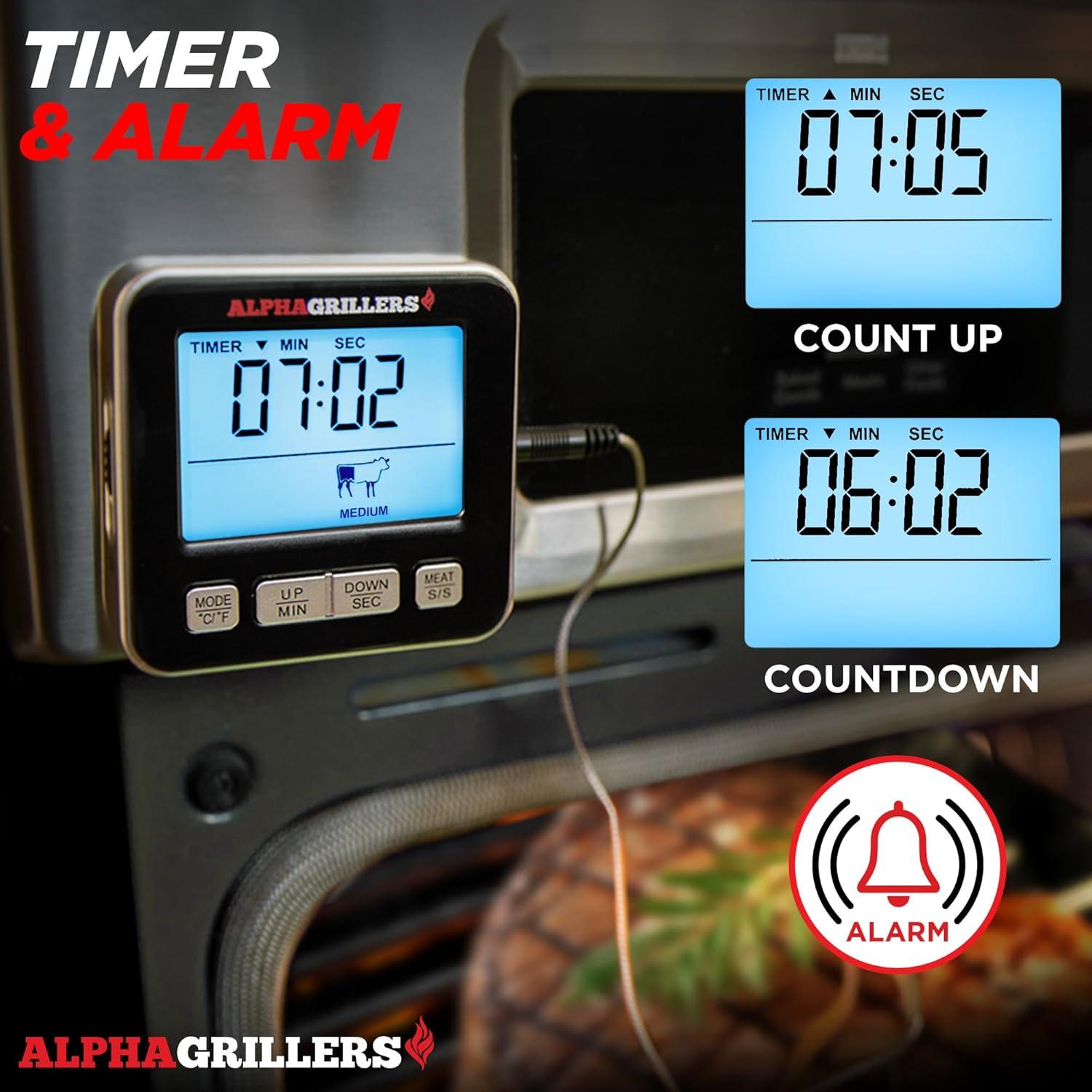 Termómetro Digital para Carne Alpha Grillers 25,4 cm