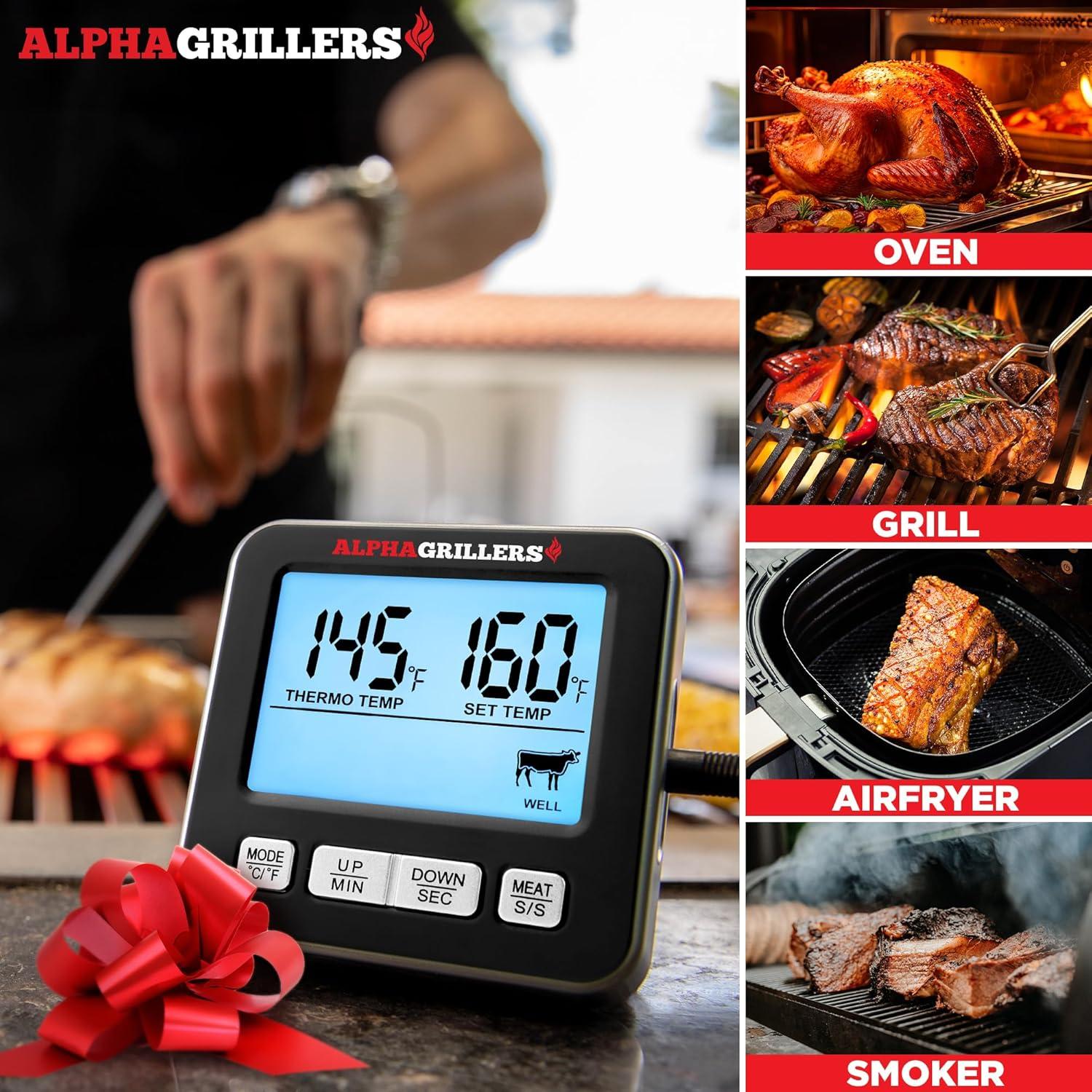 Termómetro Digital para Carne Alpha Grillers 25,4 cm