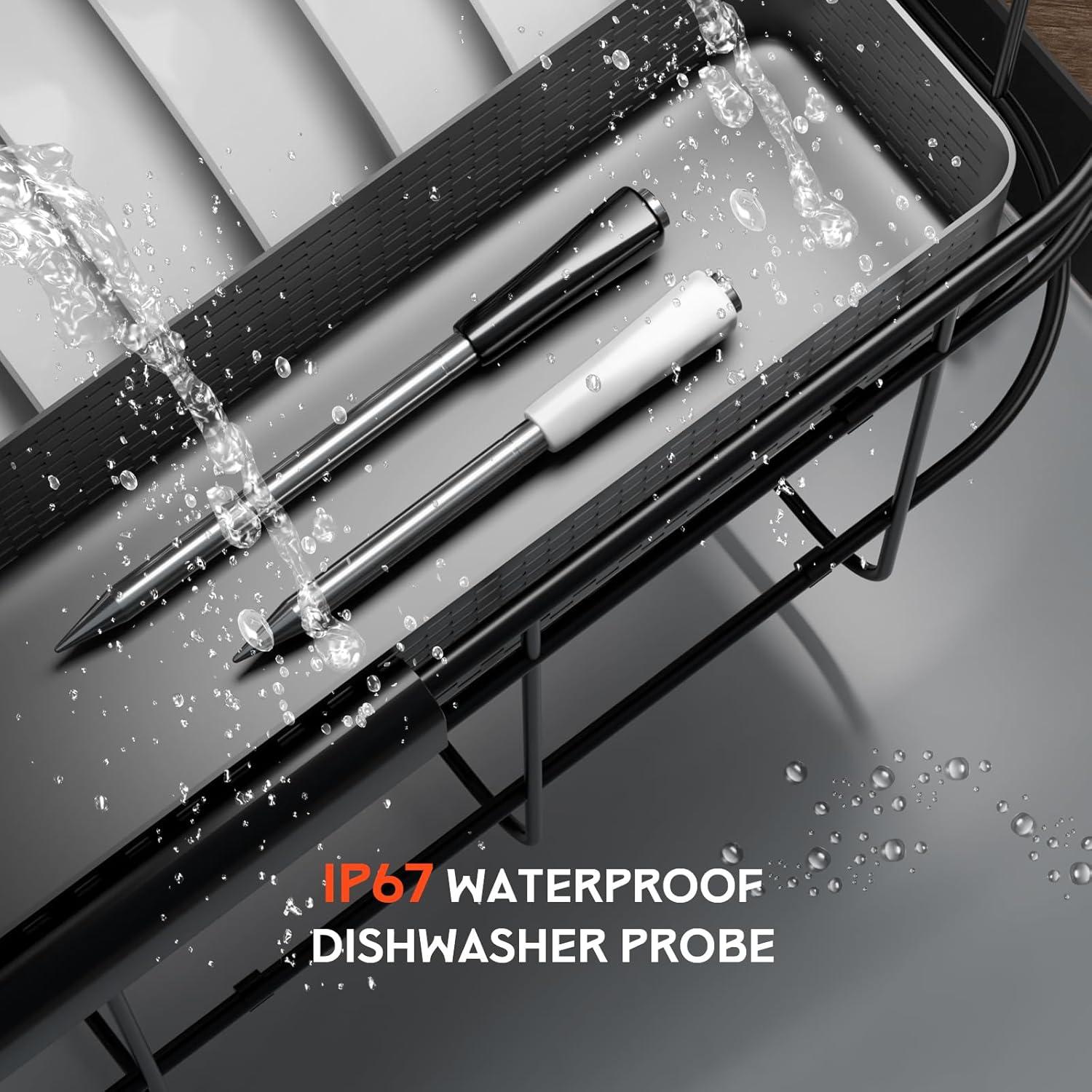 Termómetro de Carne Inalámbrico GrillBliss Doble Sonda IP67