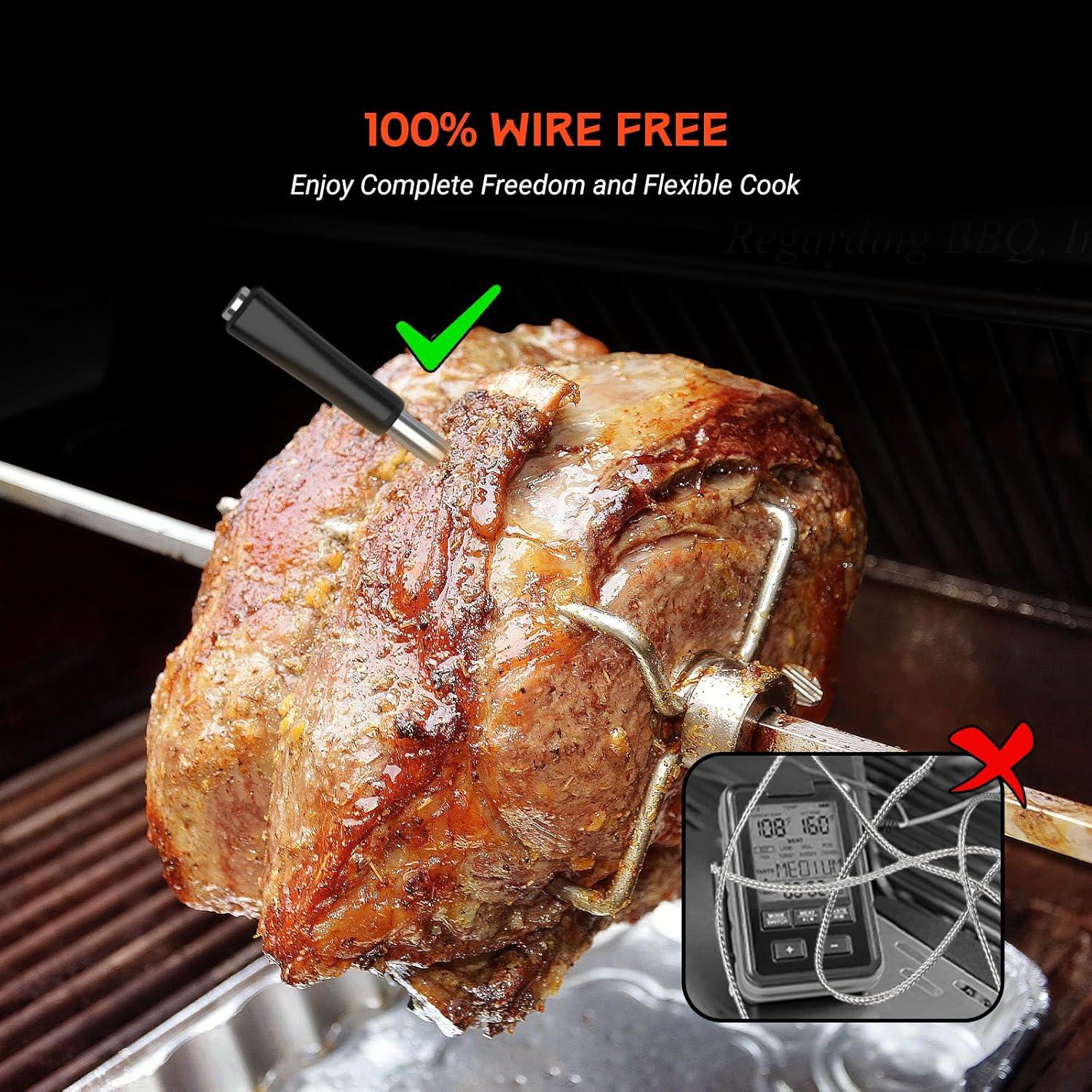 Termómetro de Carne Inalámbrico GrillBliss Doble Sonda IP67