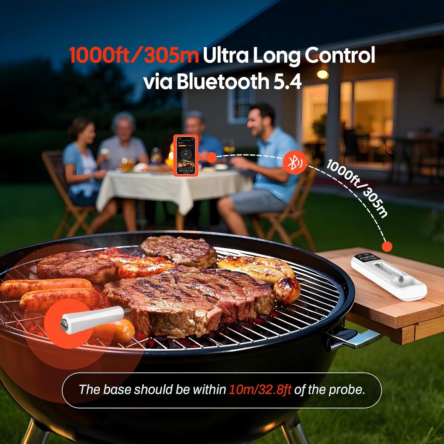 Termómetro de Carne Inkbird Mini Bluetooth 1000ft IP67