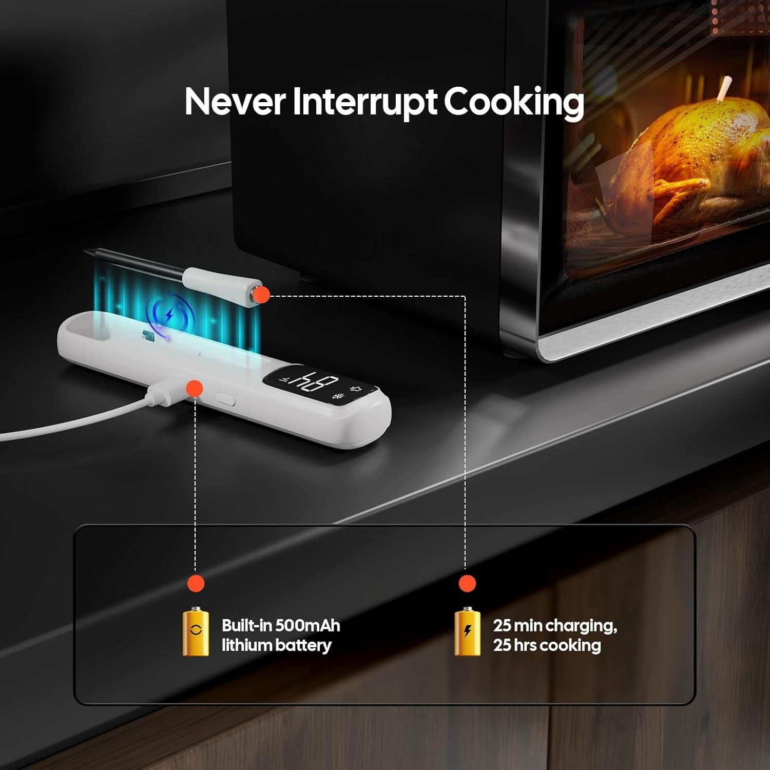 Termómetro de Carne Inkbird Mini Bluetooth 1000ft IP67