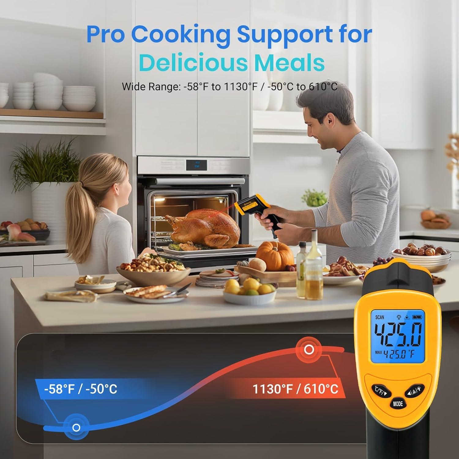 Termómetro Infrarrojo Etekcity Lasergrip 1080 -50°C a 610°C