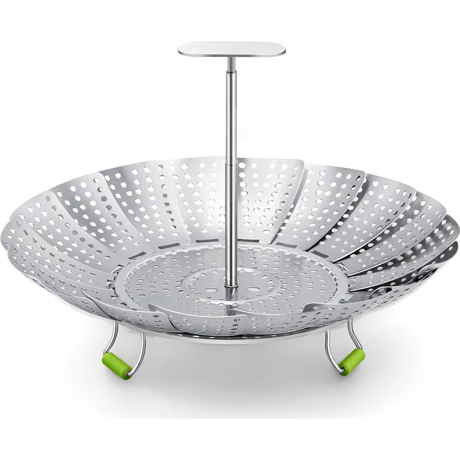 Cesta de Vapor Pavsrmy Acero Inoxidable Expandible 15-23 cm