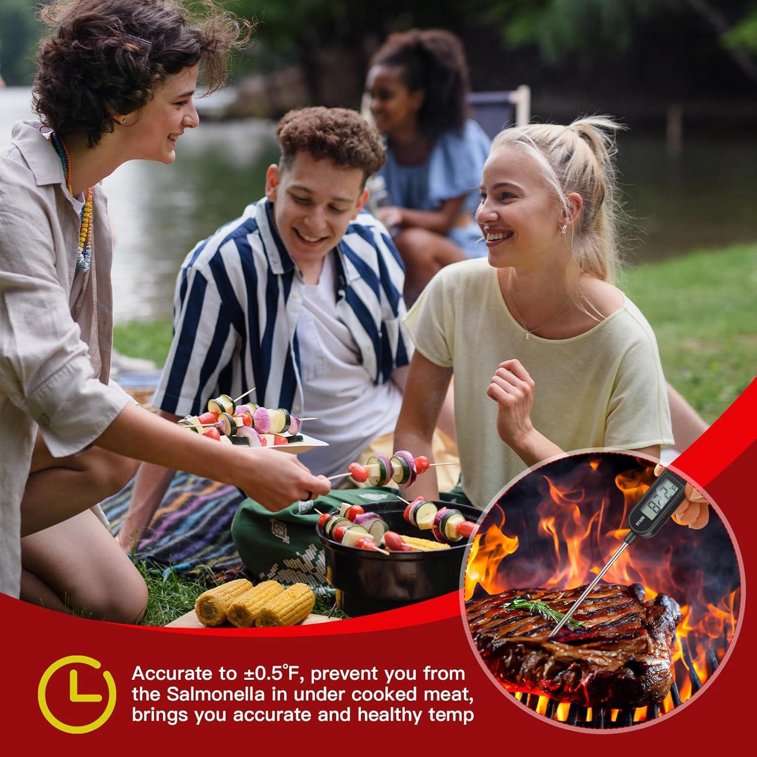 Termómetro de carne digital Copkim 6 piezas sonda 24.5 cm
