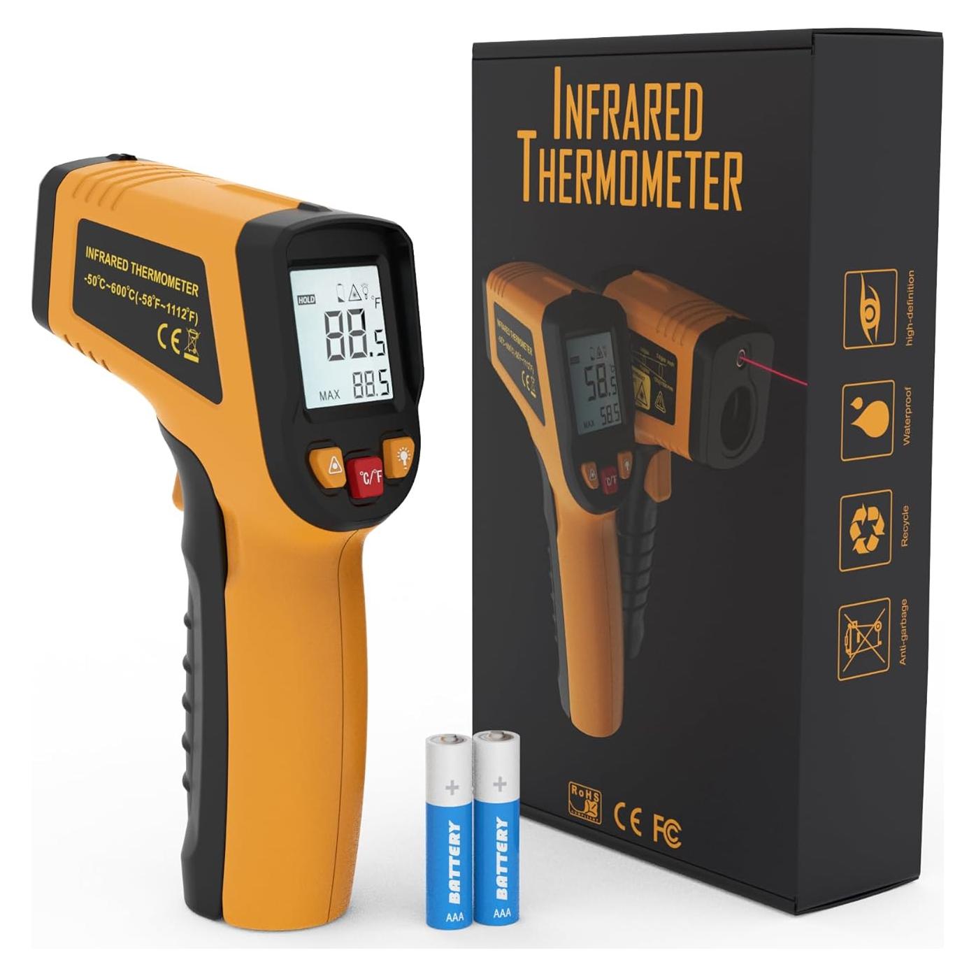 Termómetro Infrarrojo KNINE OUTDOORS Laser -50°C a 600°C