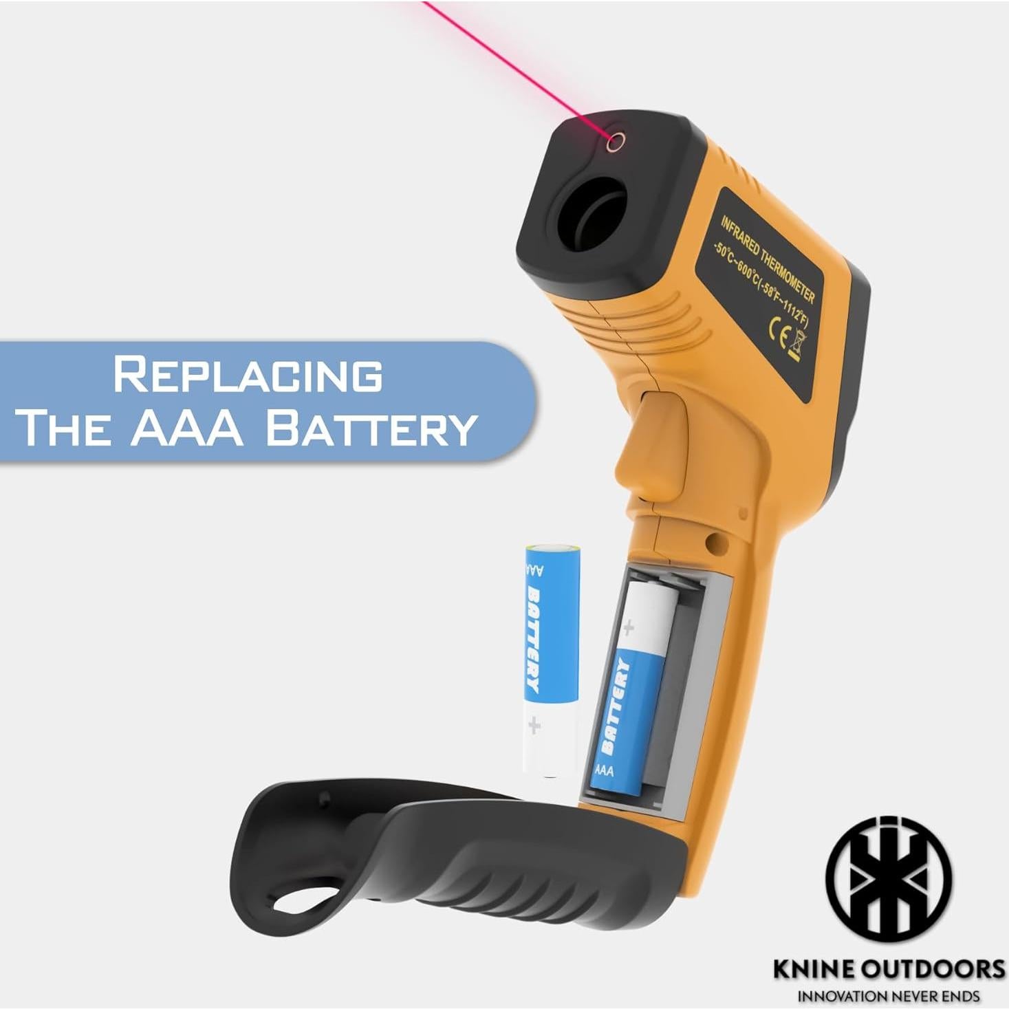 Termómetro Infrarrojo KNINE OUTDOORS Laser -50°C a 600°C
