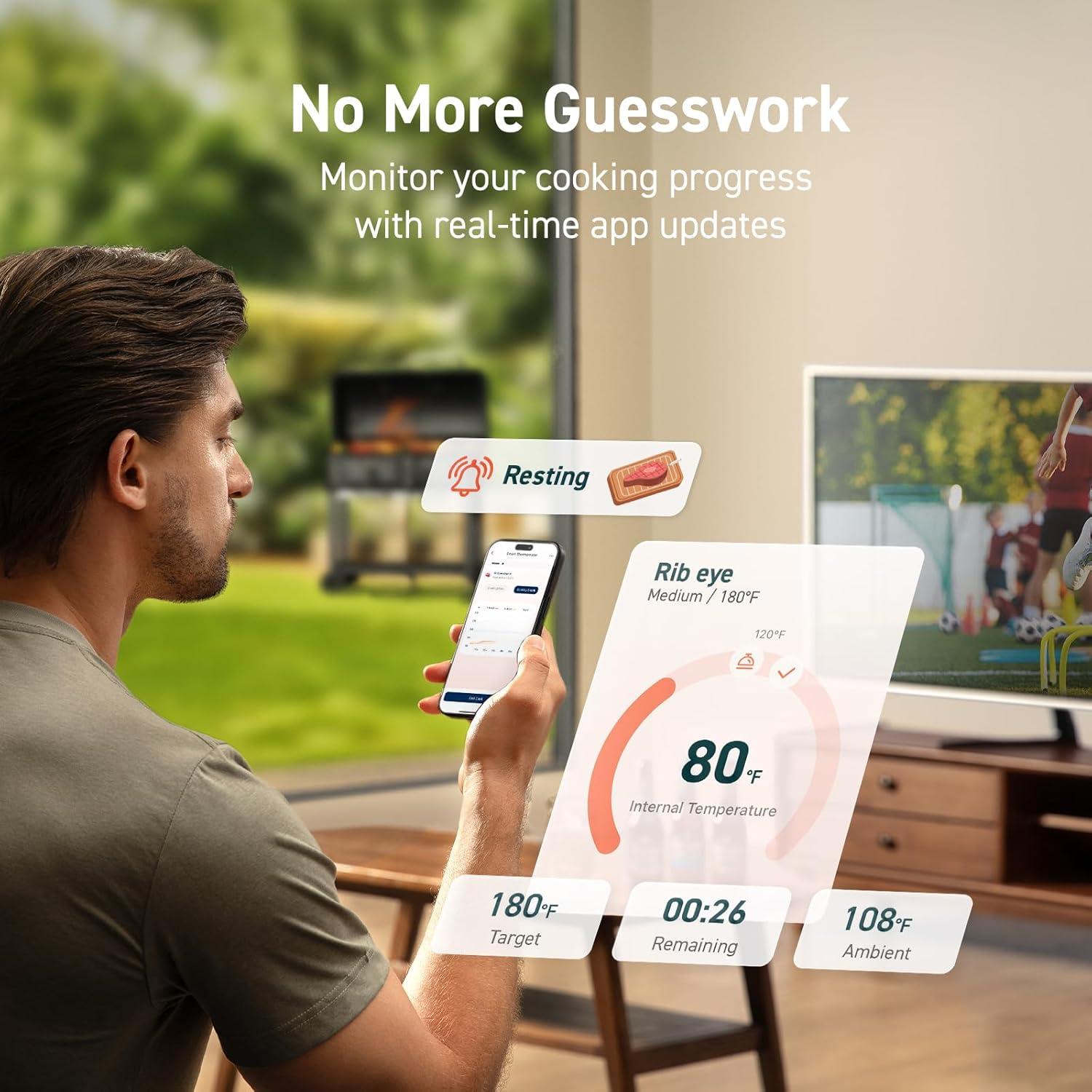 Termómetro de Carne Inalámbrico COSORI CMT-R161S Digital