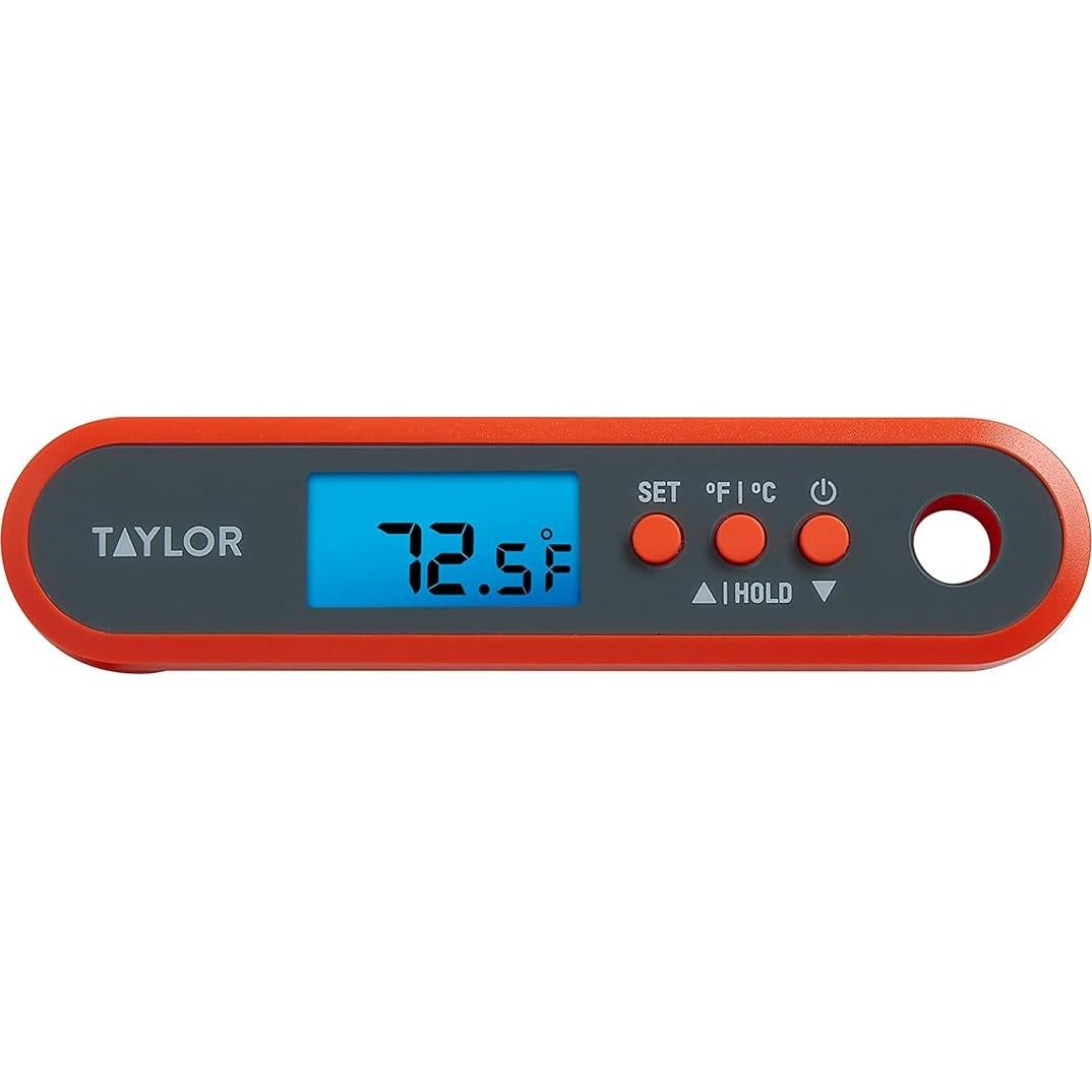 Termómetro Digital de Cocina Taylor Plegable IPX7 con Sonda